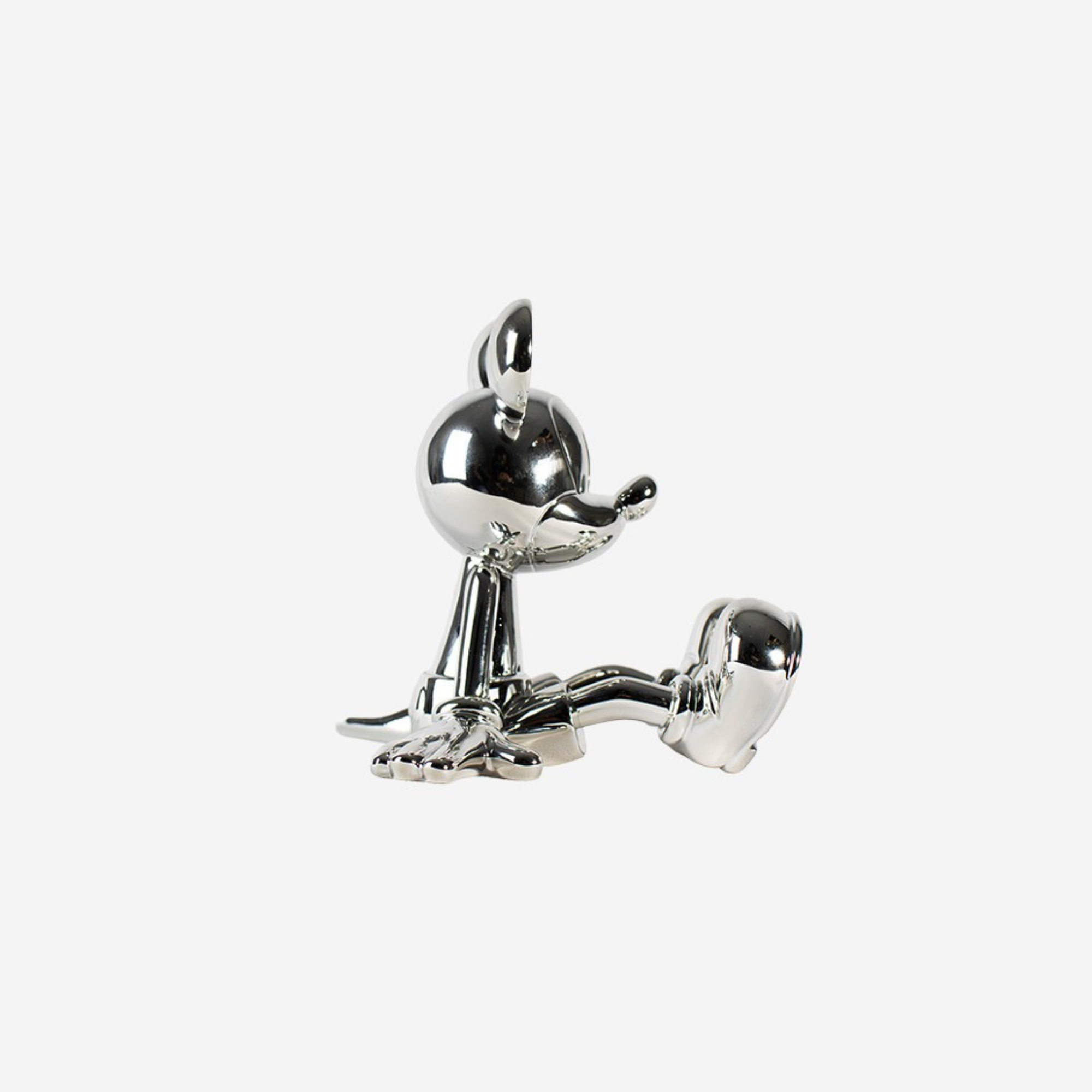 Sitting Mickey by Marcel Wanders in Chromed Silver