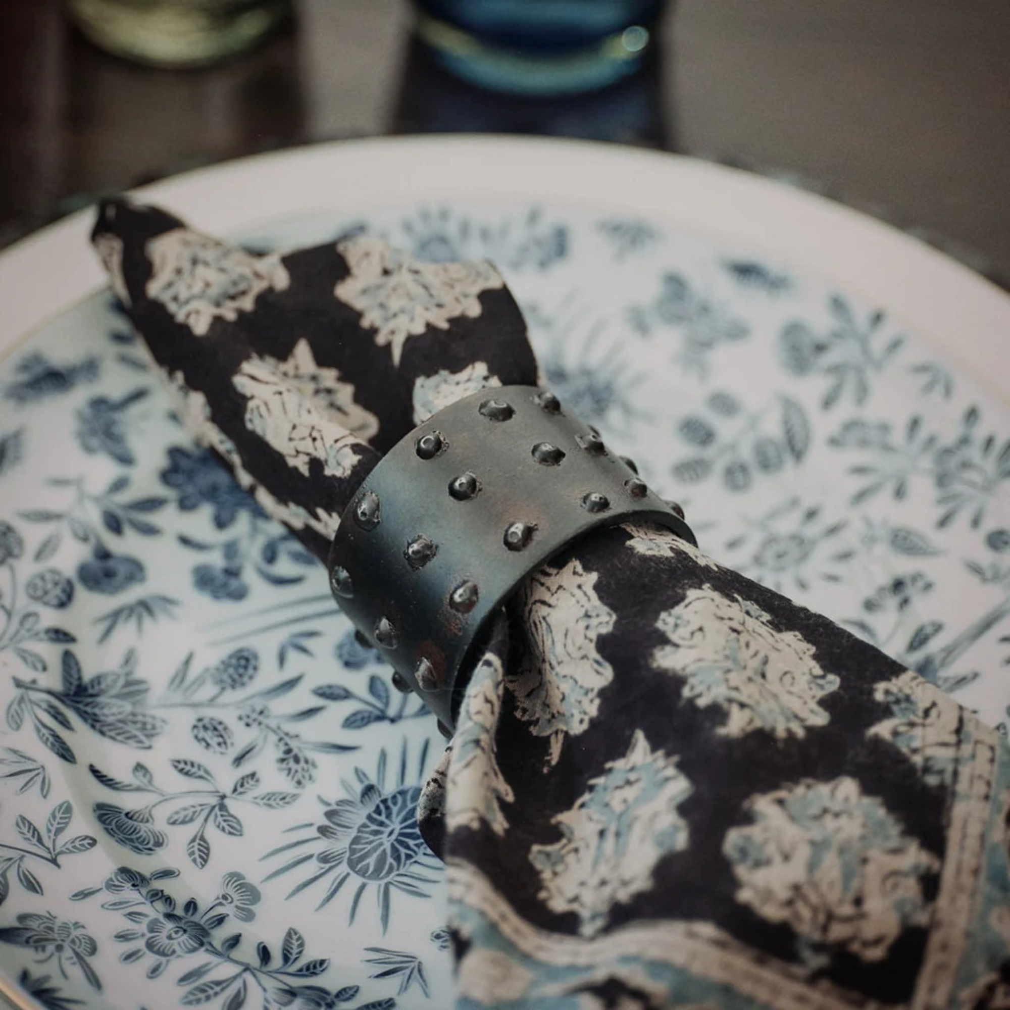 Union De Bolitas Napkin Ring - Set of 4