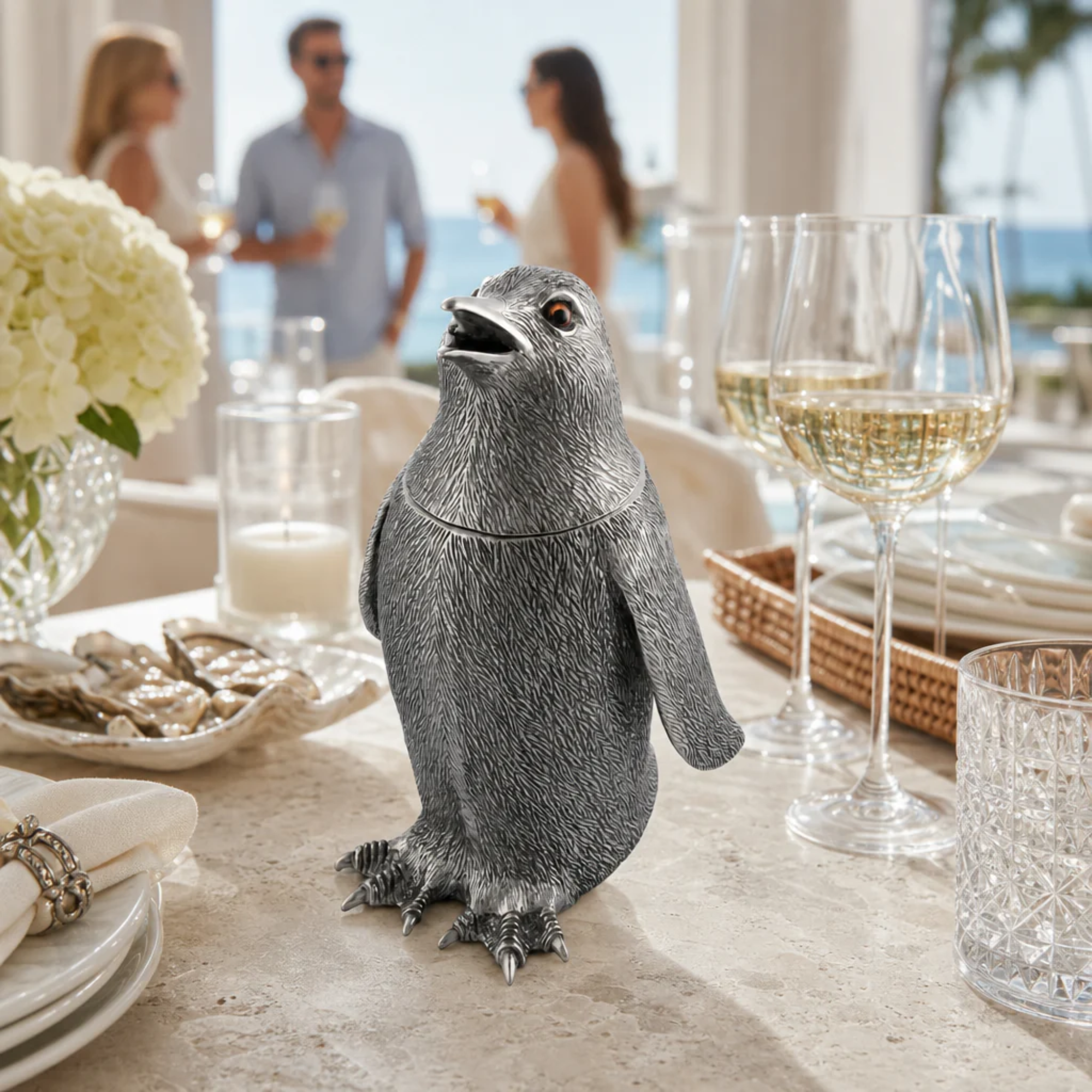 Pewter Penguin Cocktail Shaker