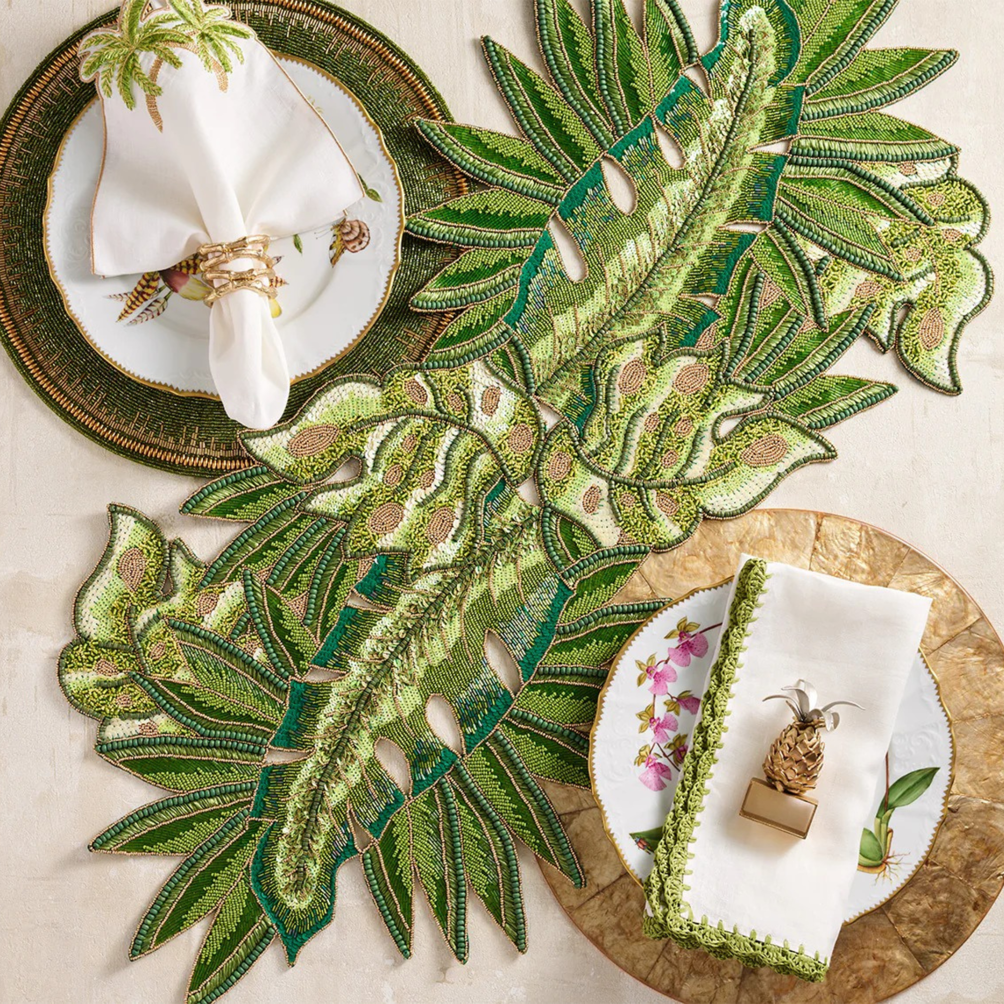 Calypso Runner in Green & Gold