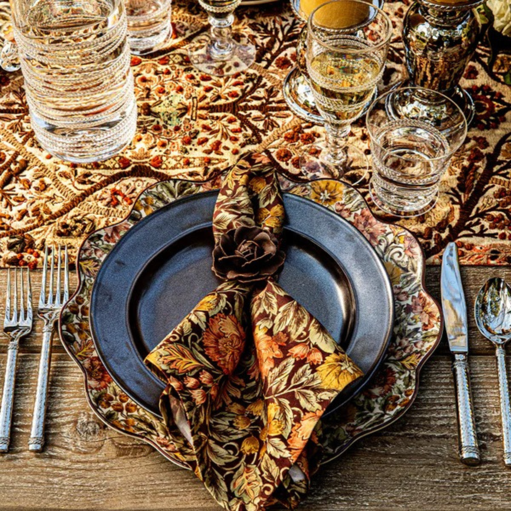 Camellia Napkin Ring - Set of 4