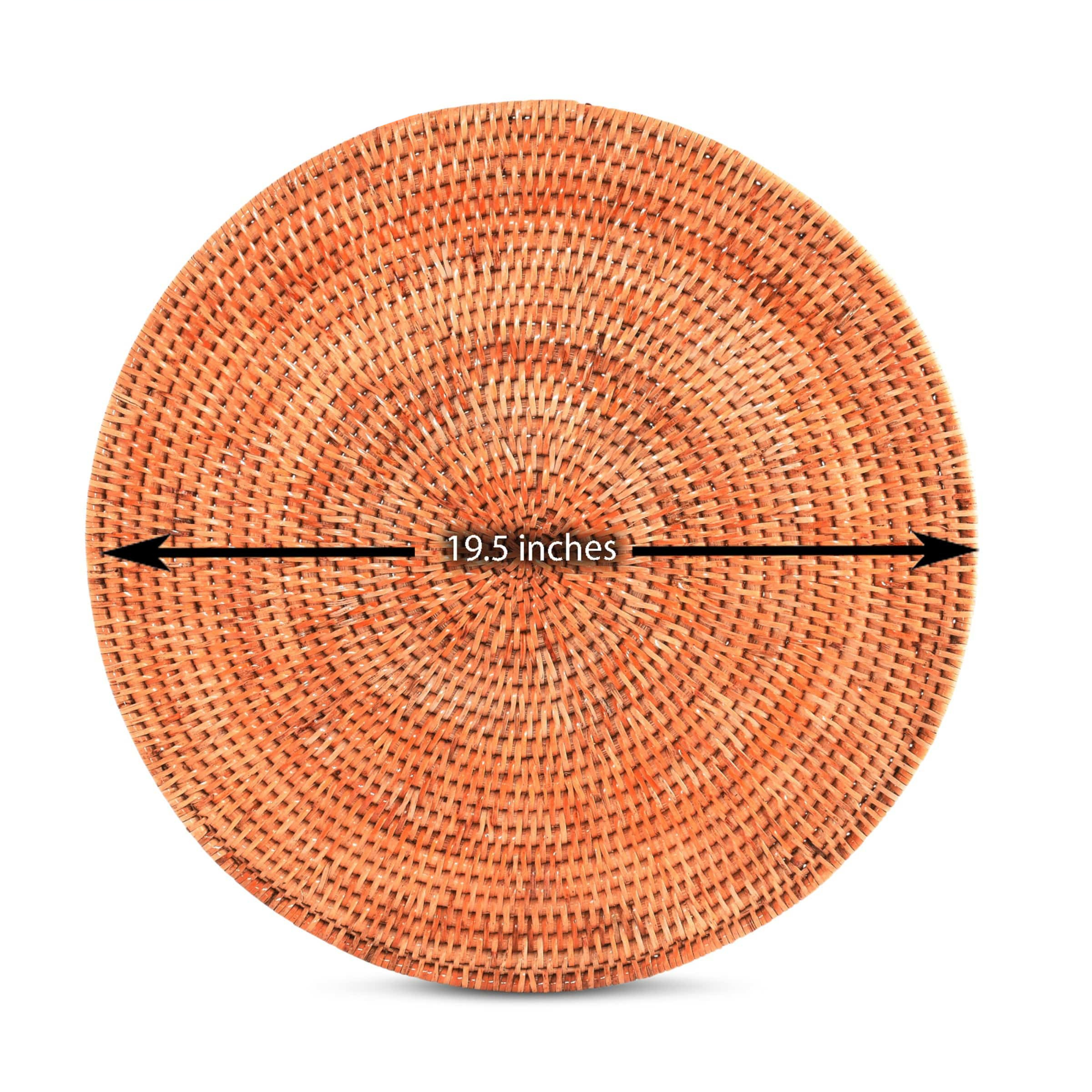 Hand Woven Wicker Rattan Round Placemat - Set of 4