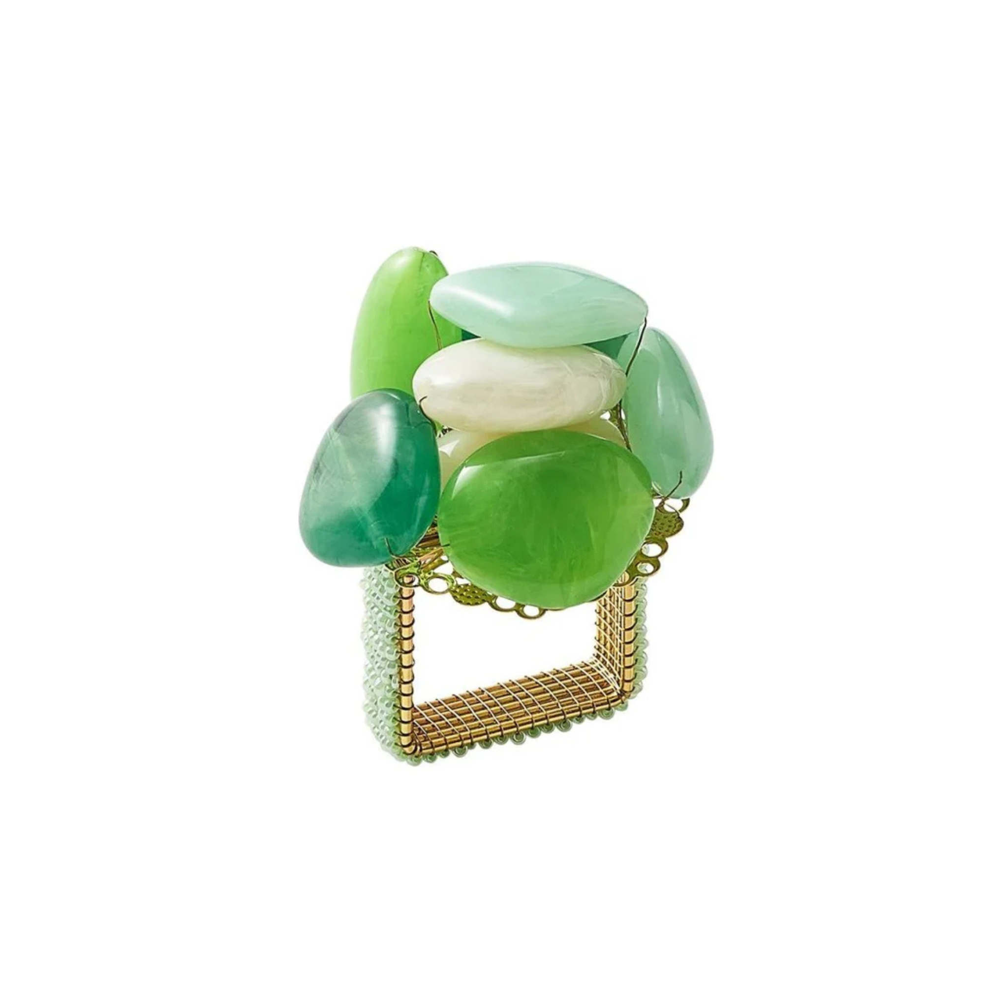 Sea Stone Napkin Rings - Set of 4