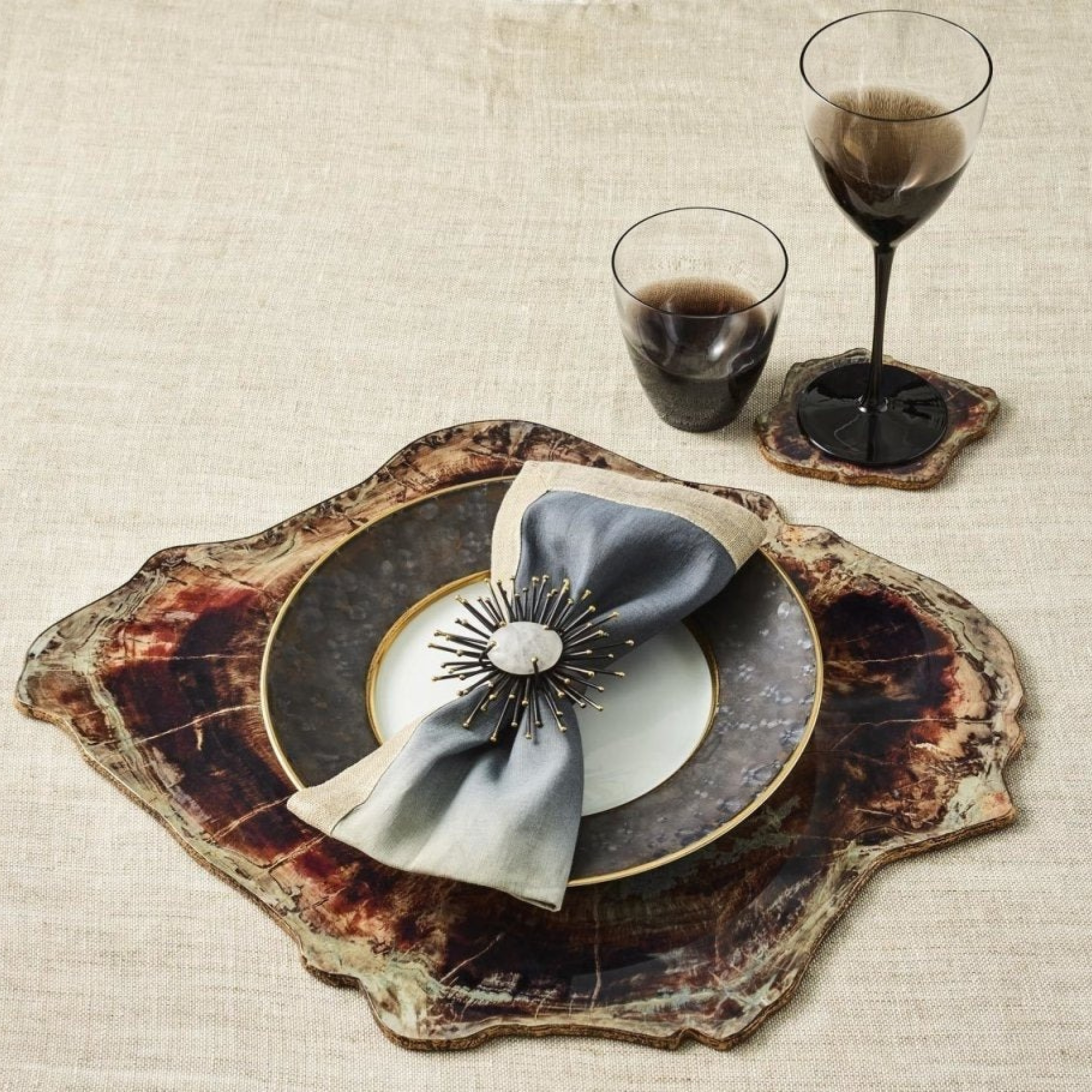 Fossil Drink Coasters - Set of 4