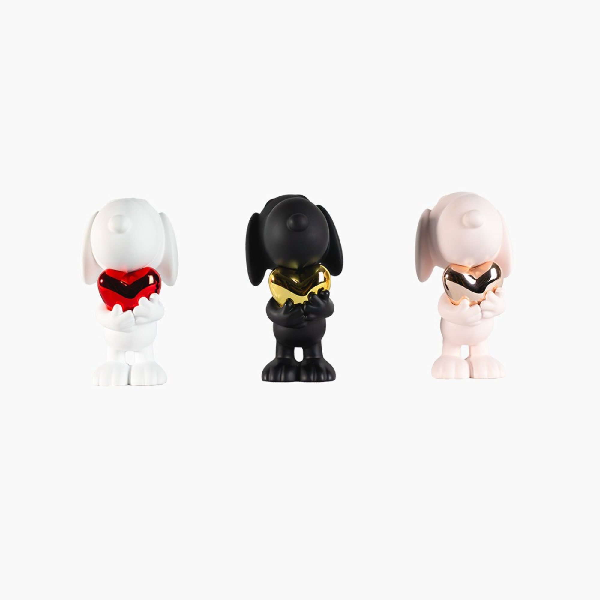 Set de Snoopy Heart Chromed