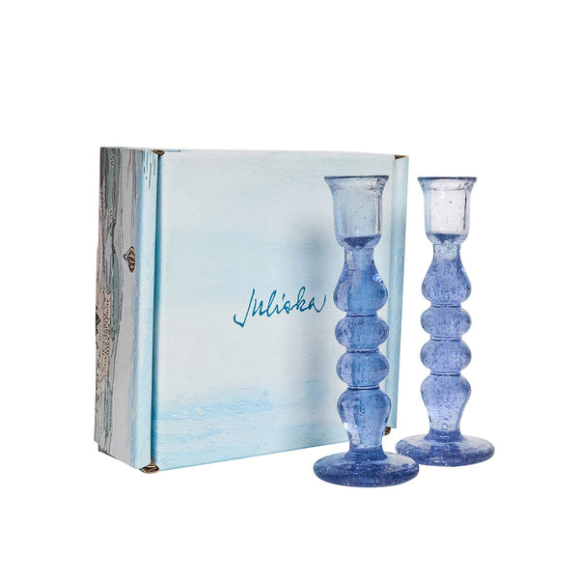 #color_Chambray | Provence 7" Candlestick - Set of 2