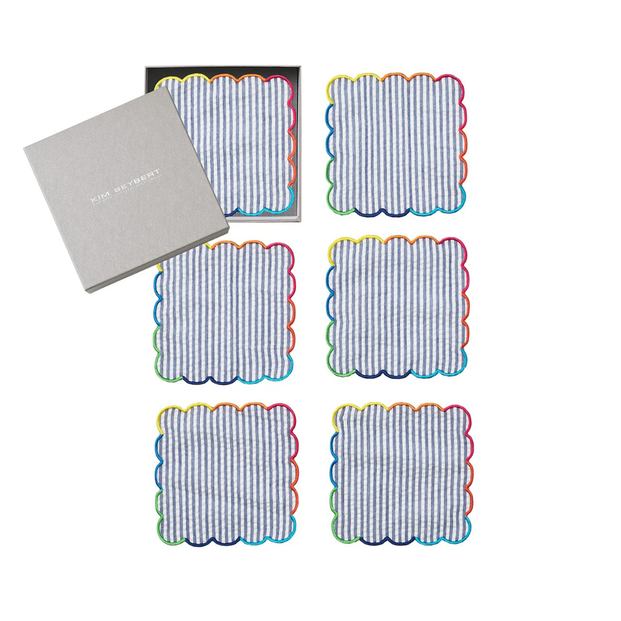 Fiesta Cocktail Napkins in Multi - Set of 6