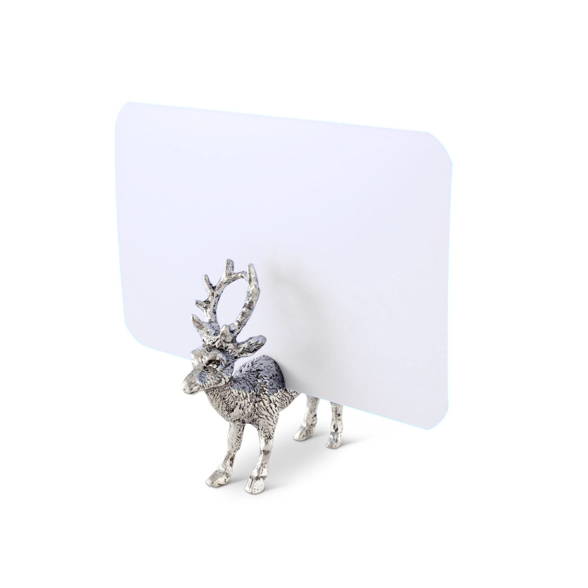 Pewter Deer Place Card Holder - Set of 4