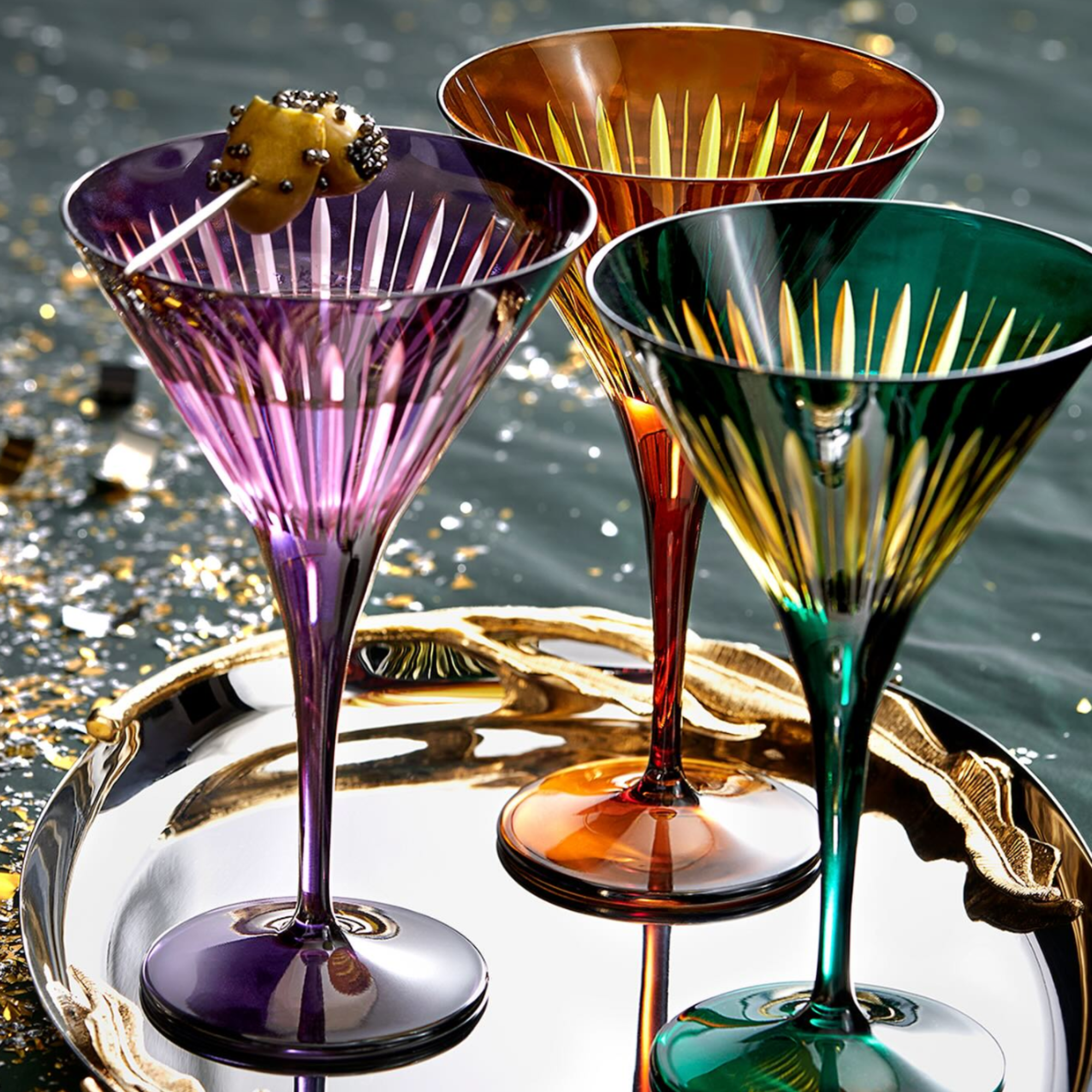 Prism Martini Glasses - Set of 4