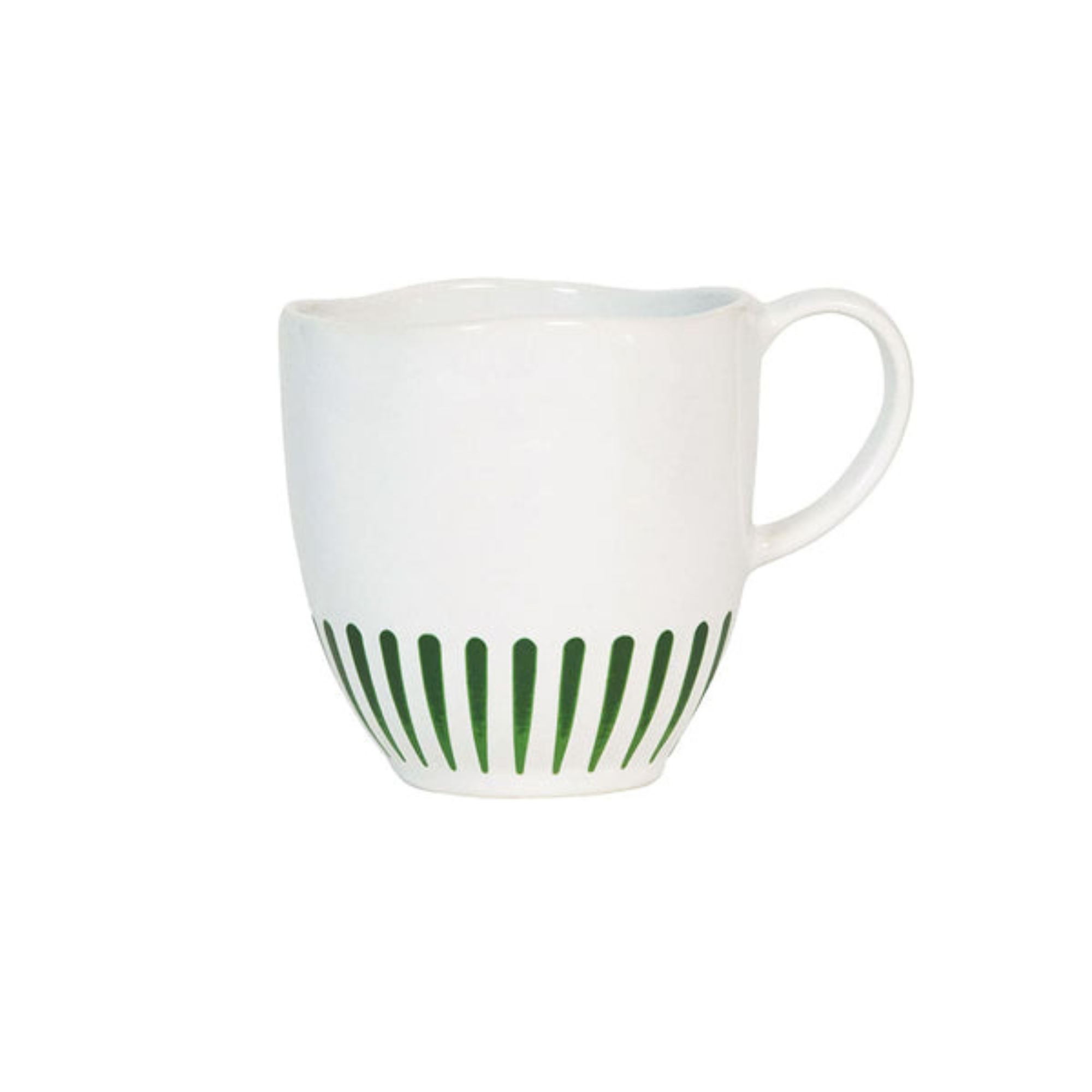 #size_Mug | Sitio Stripe Basil Dinnerware Collection - Set of 4