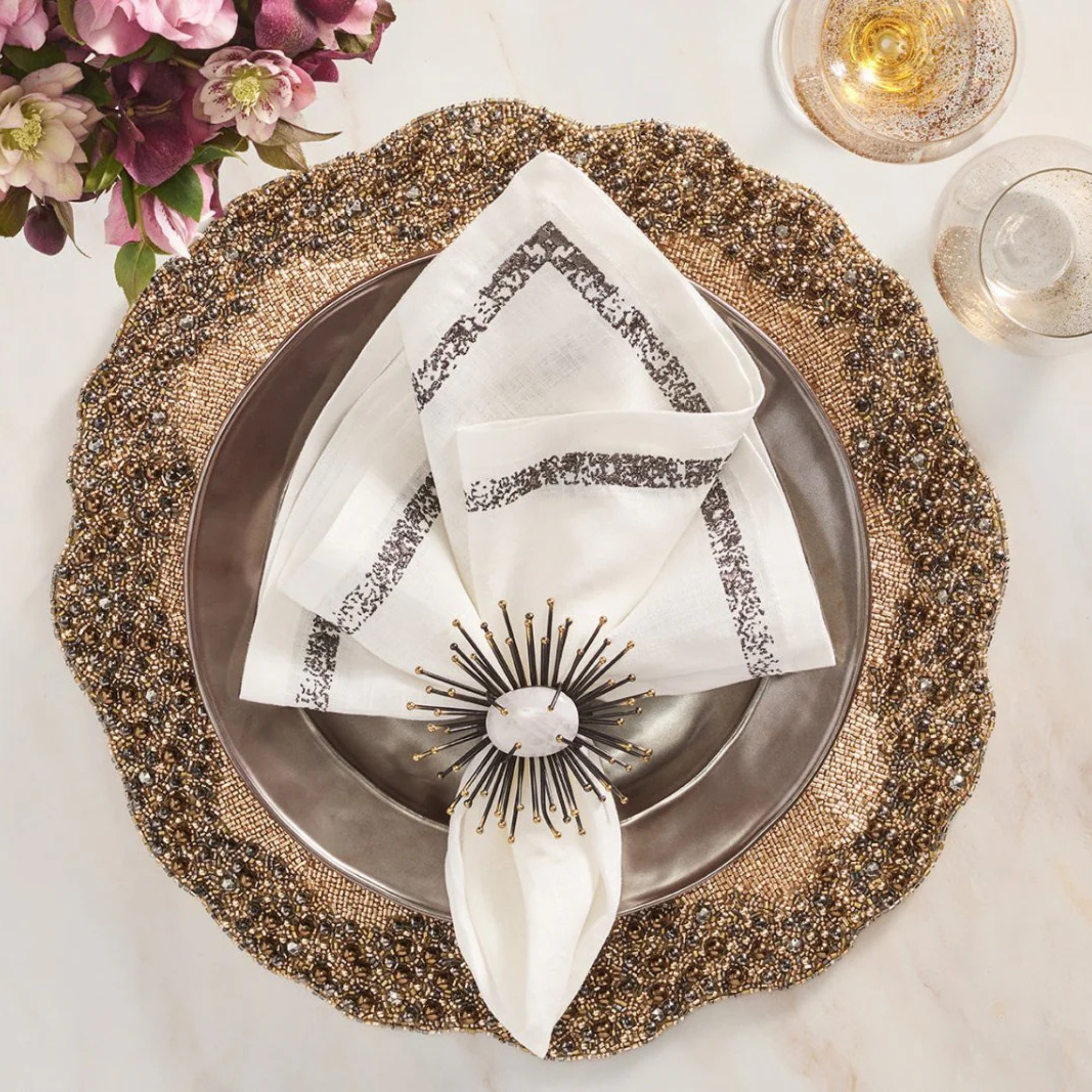 Flare Napkin Ring - Set of 4