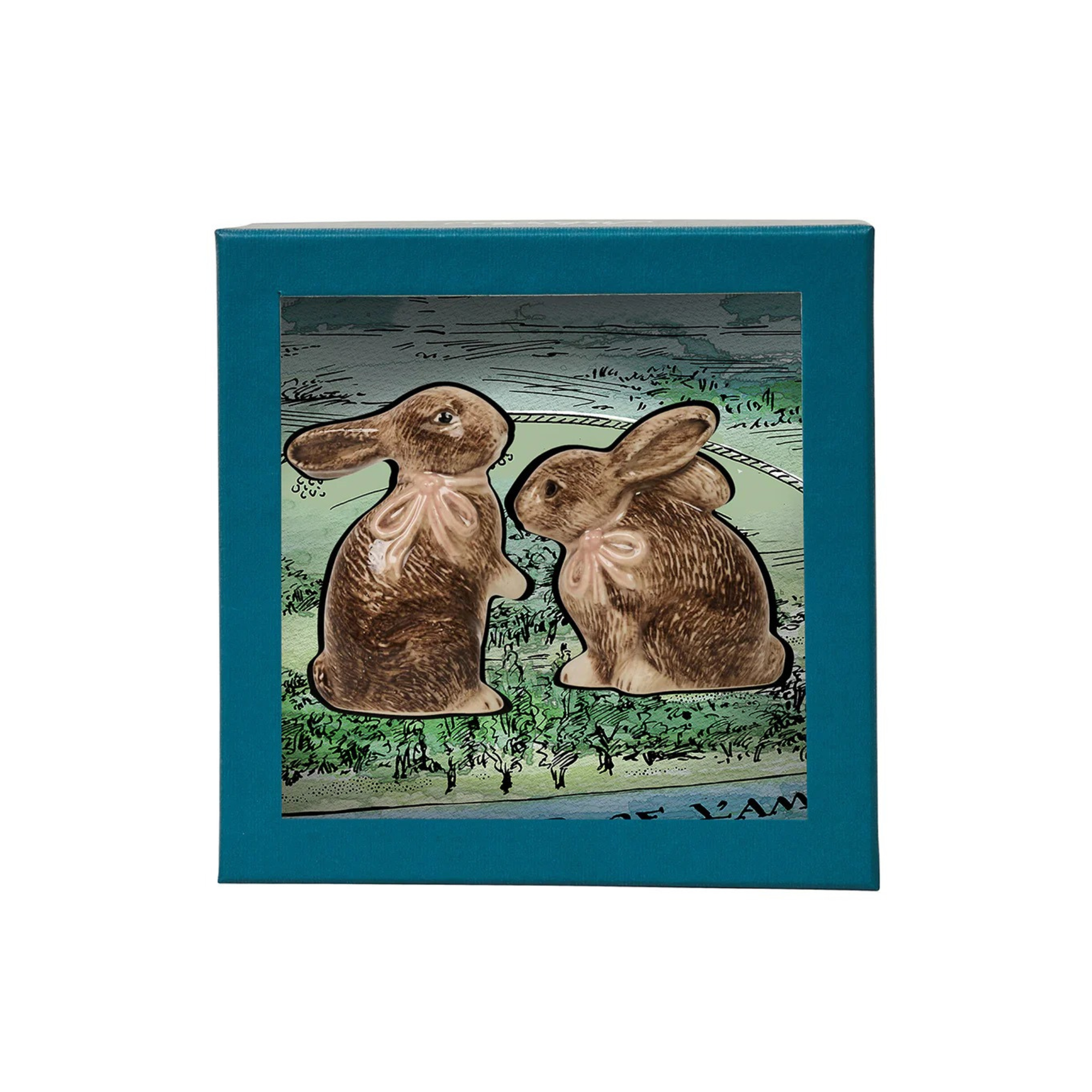 Clever Creatures Bunny Salt & Pepper Napoleon & Josephine - Set of 2