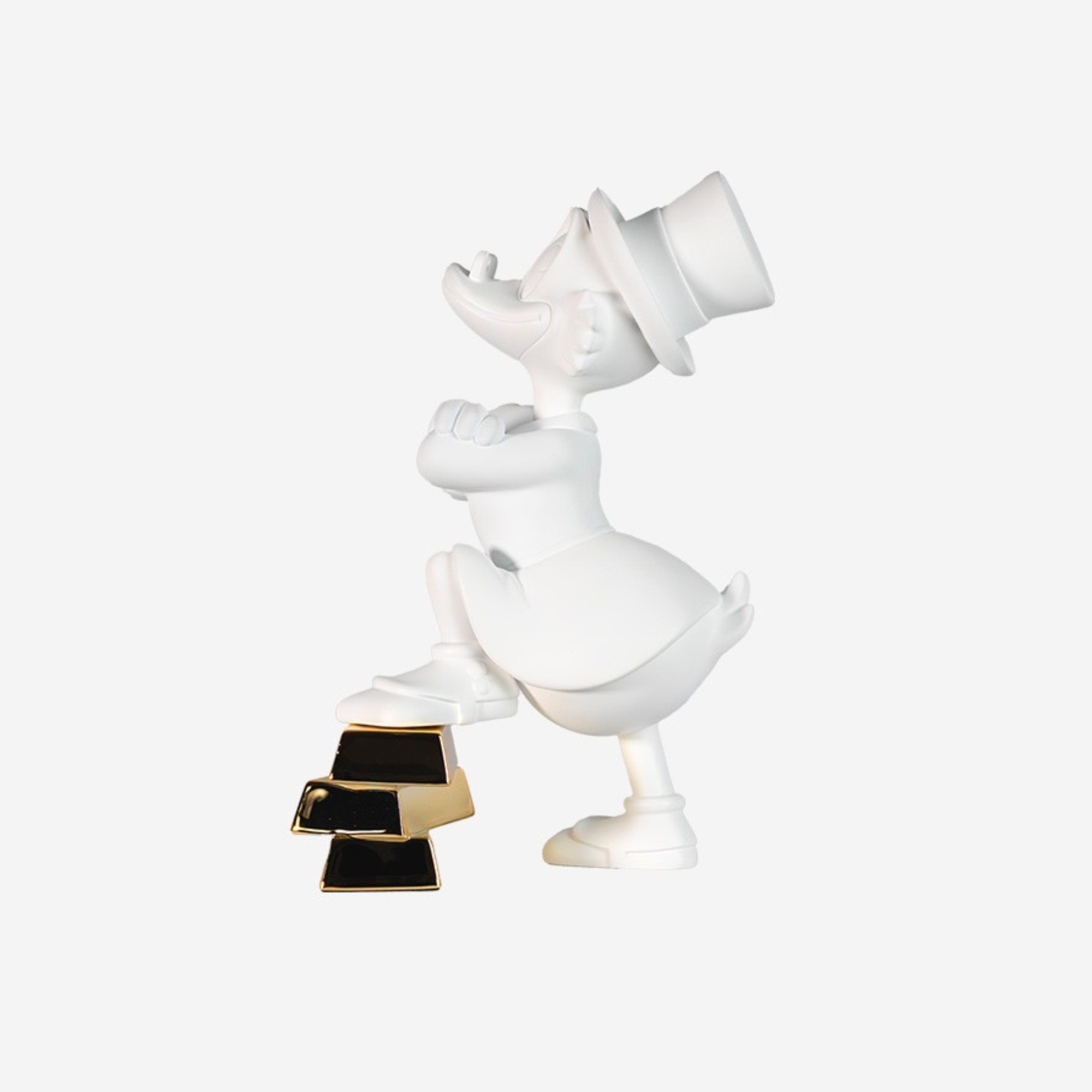 Uncle Scrooge Ingots in Matte White & Chromed Gold