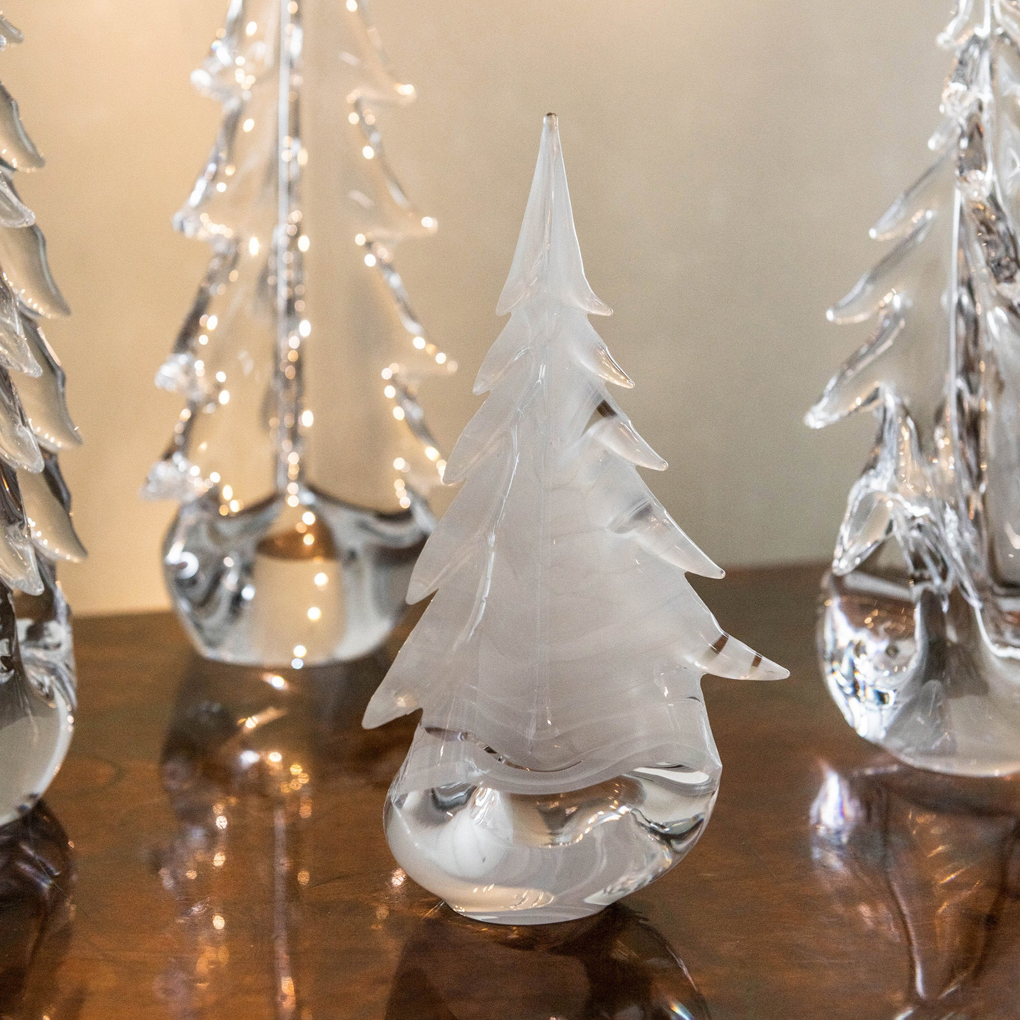 Snowdrift Evergreen Glass Tree