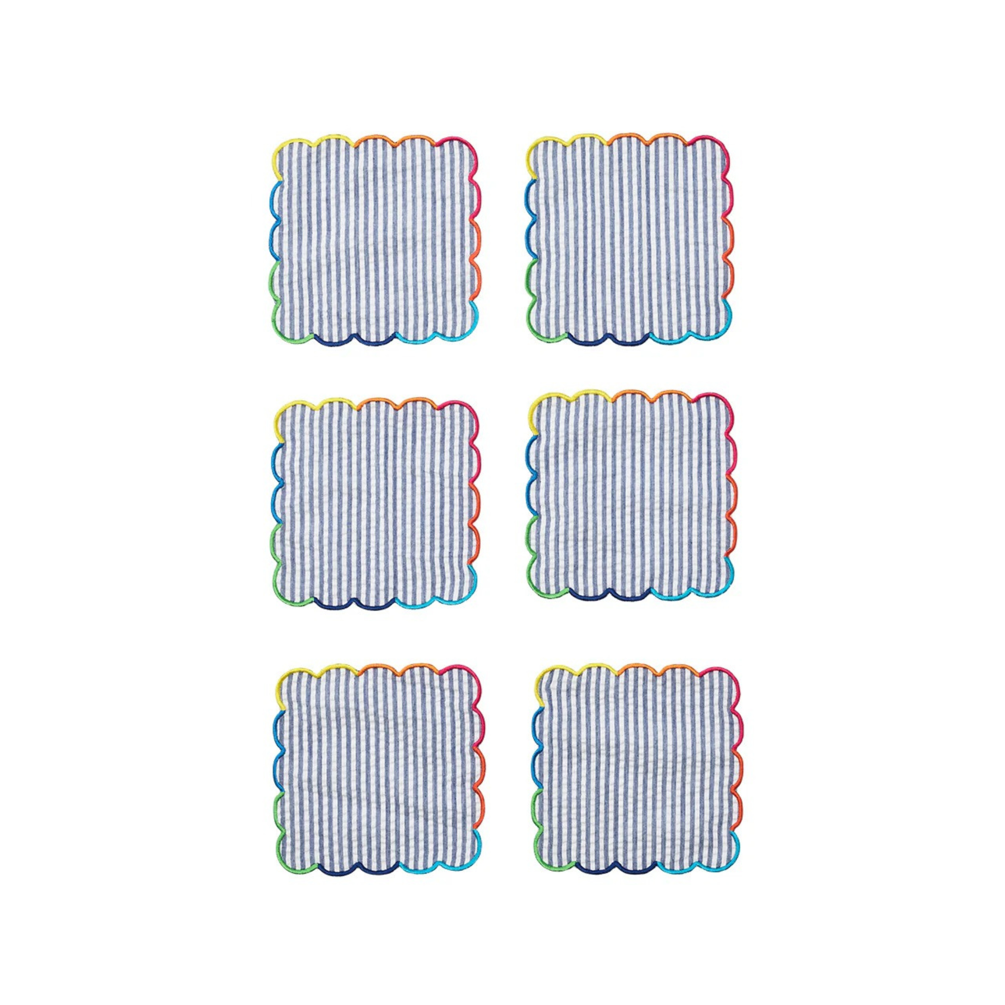 Fiesta Cocktail Napkins in Multi - Set of 6