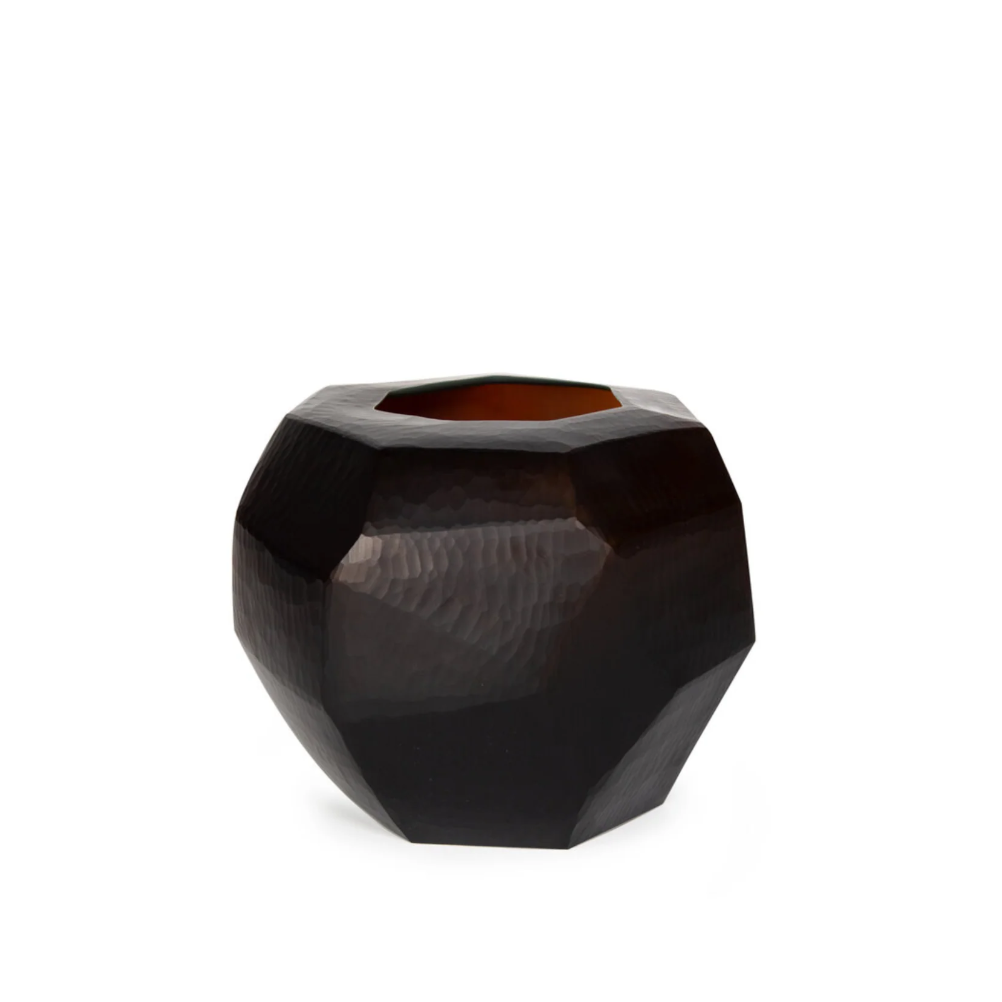 Cubistic Vase - Dark brown