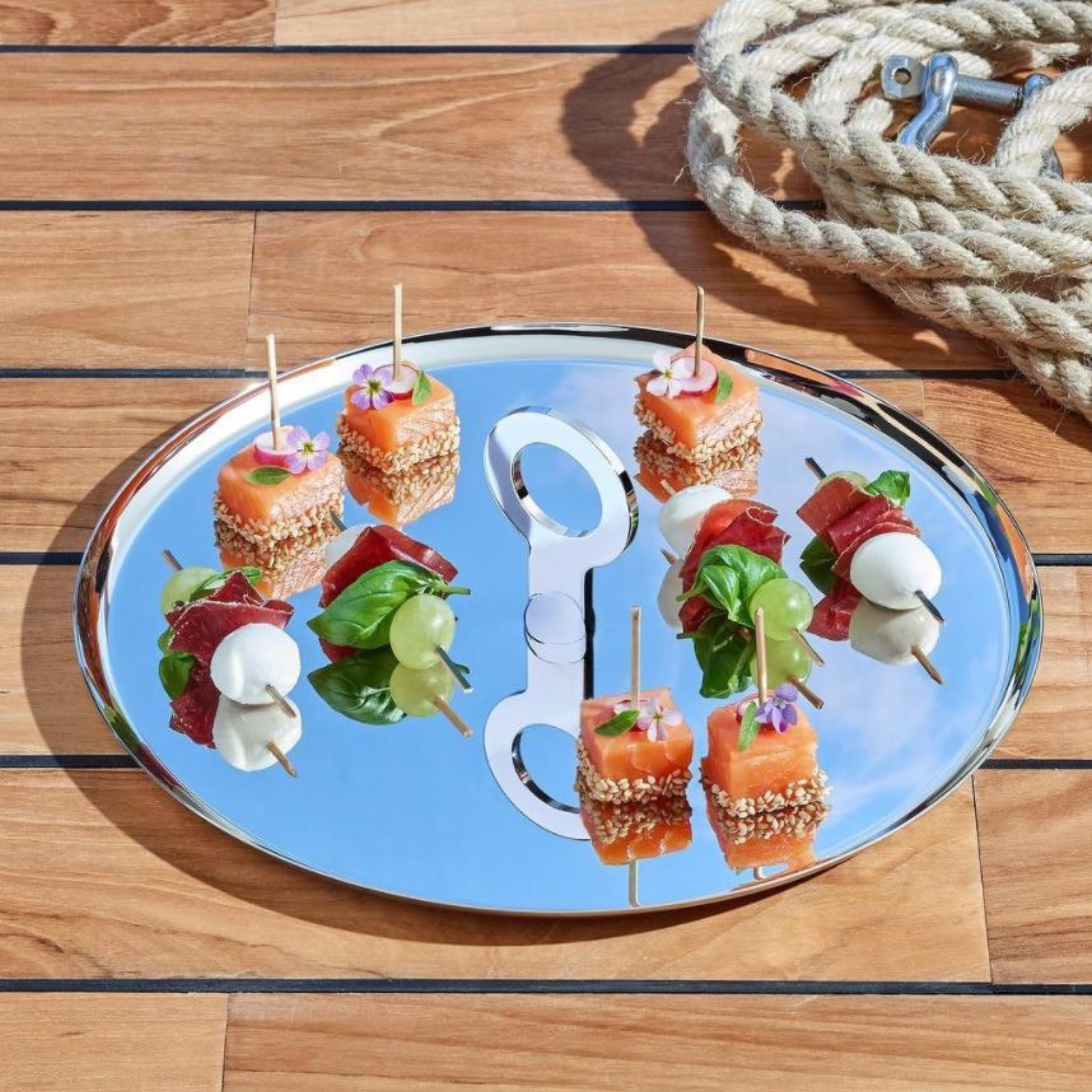 Oh de Christofle Stainless Steel Appetizer Plate