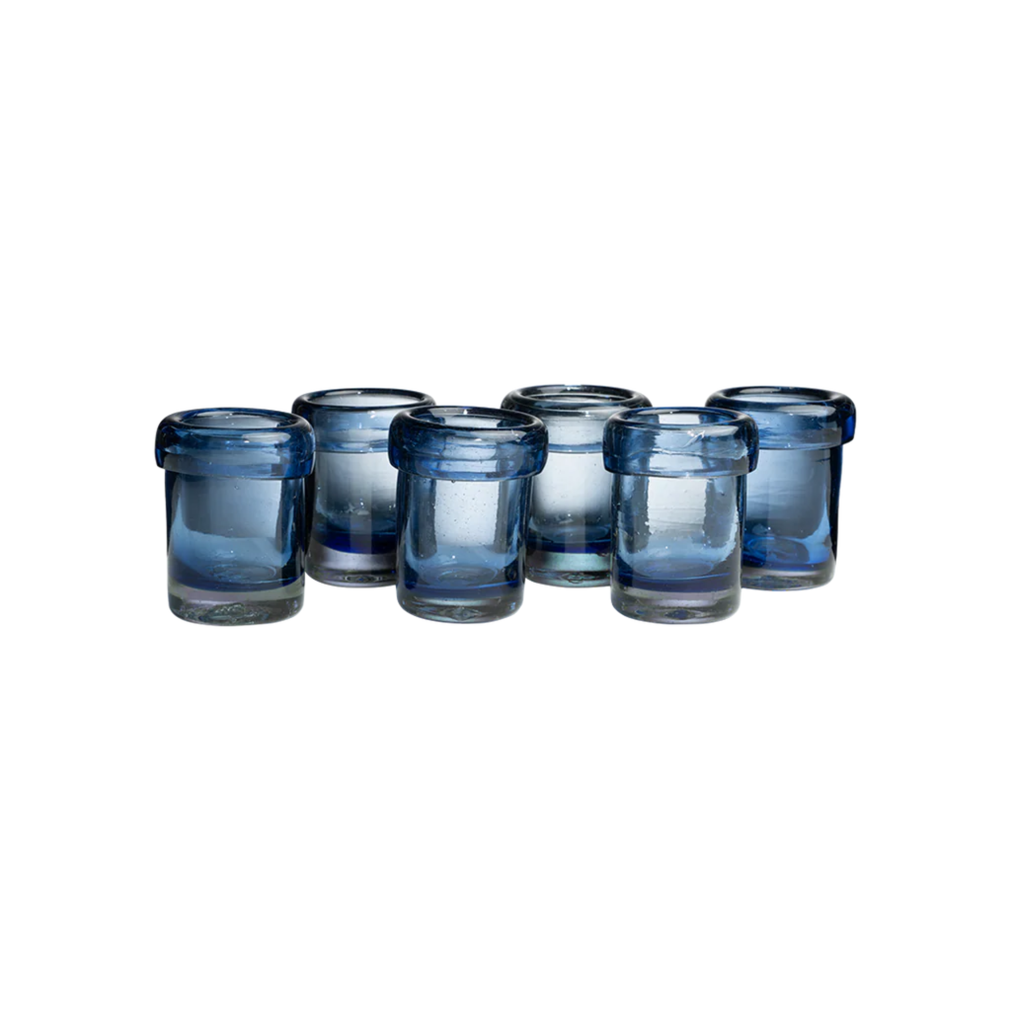 Firedance Vessels in Azure - Set of 6