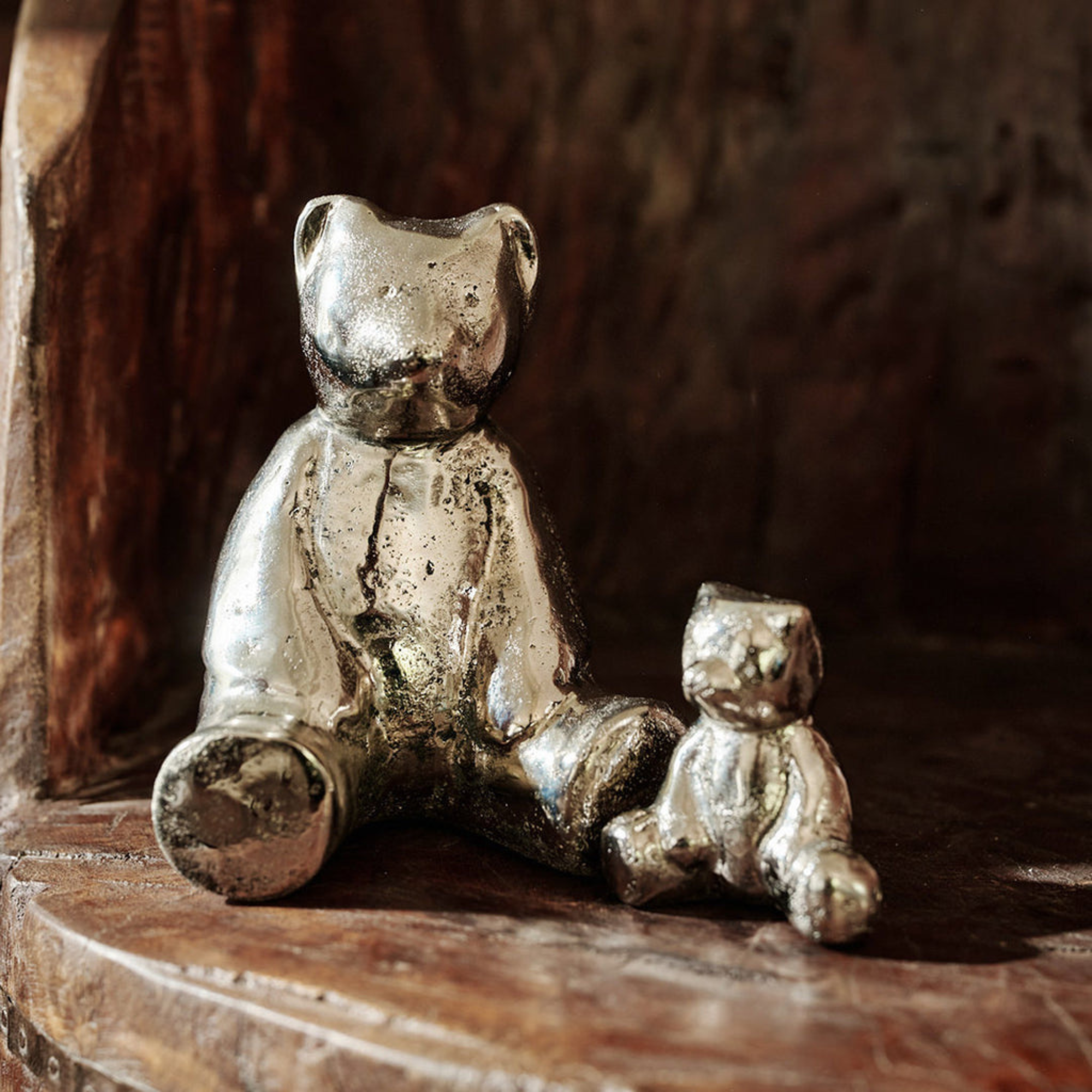 Osito Bebe Bear Figure in Nickel