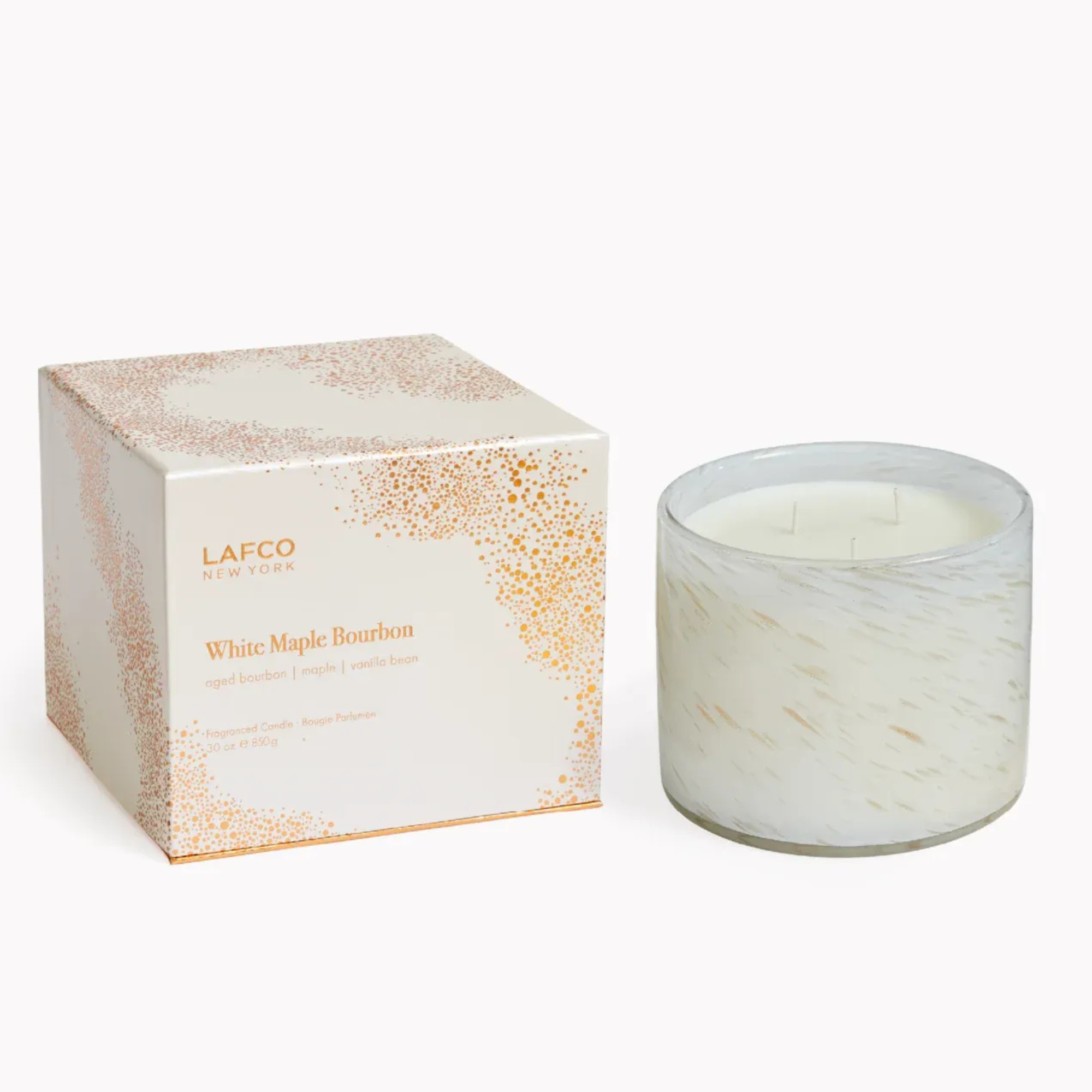White Maple Bourbon Candle - 3-Wick