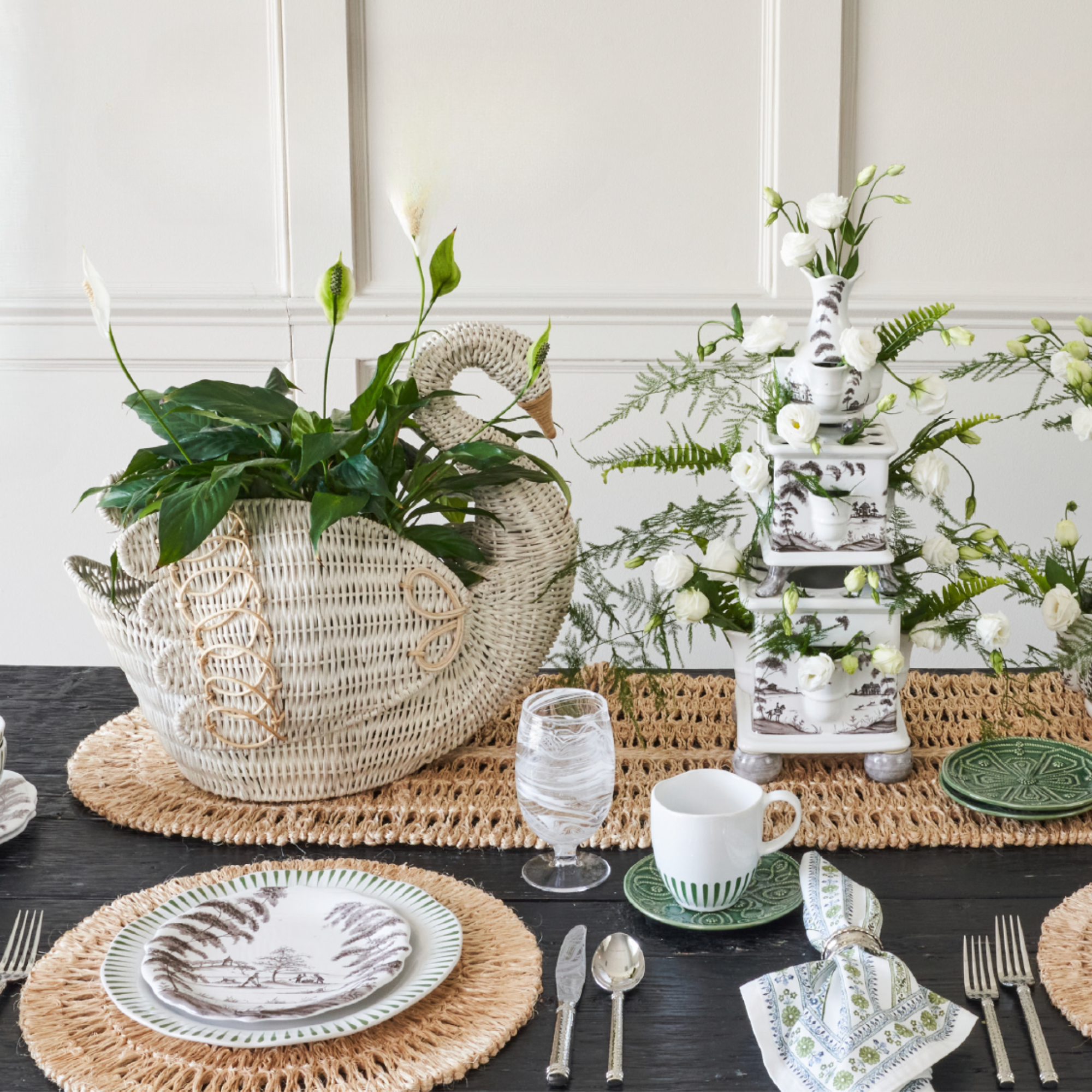 Straw Loop 16" x 60" Table Runner - Natural