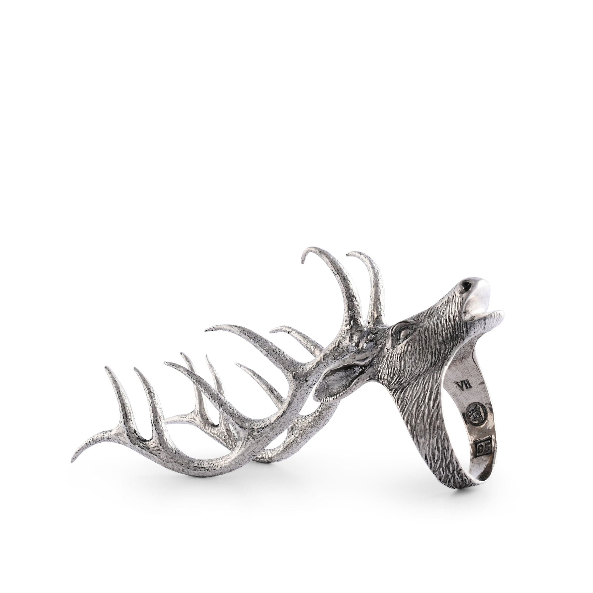 Elk Head Napkin Ring - Set of 4