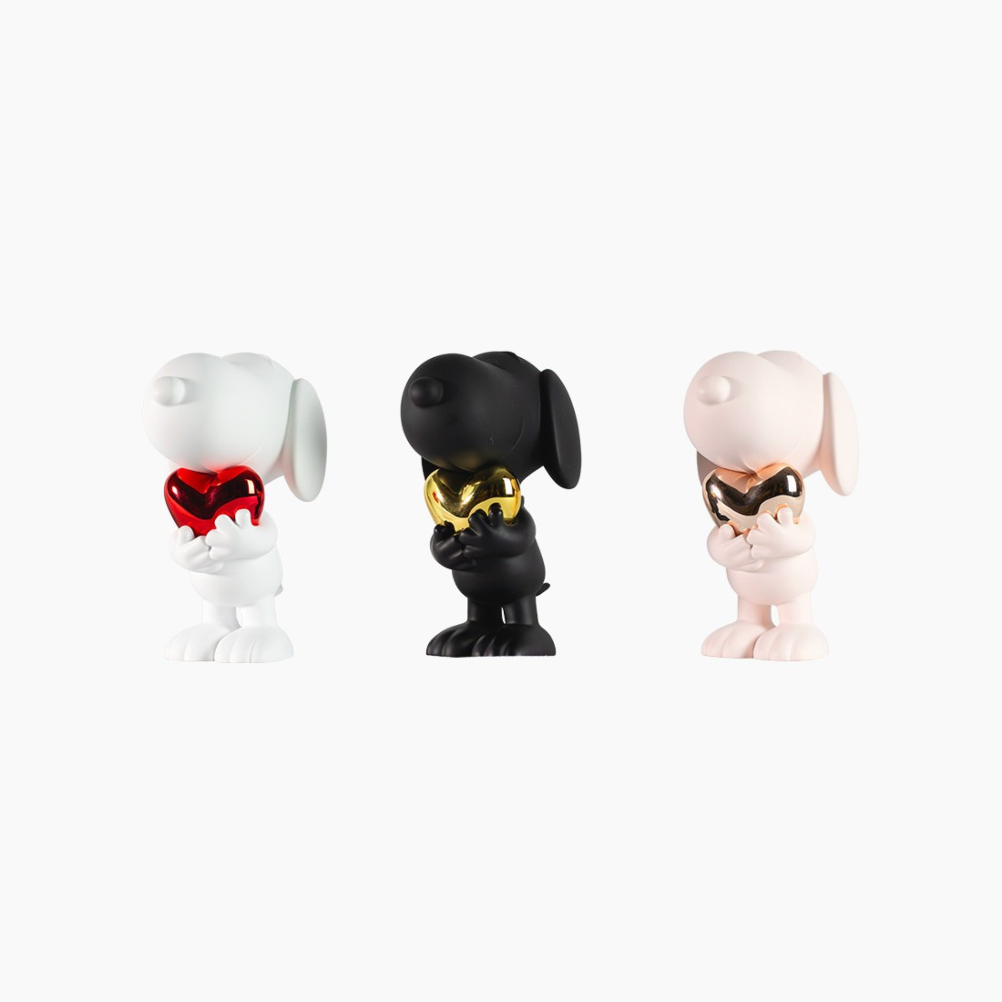 Trio Set de Snoopy Heart Chromed