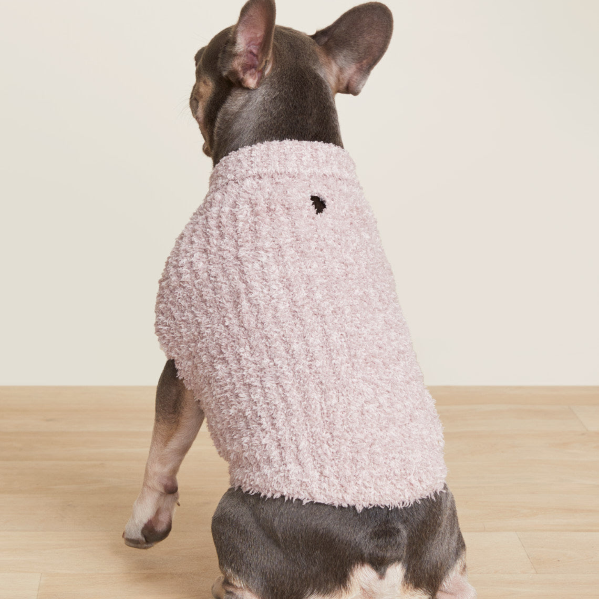 #color_Heathered Vintage Rose/Ballet Pink | CozyChic Ribbed Pet Sweater