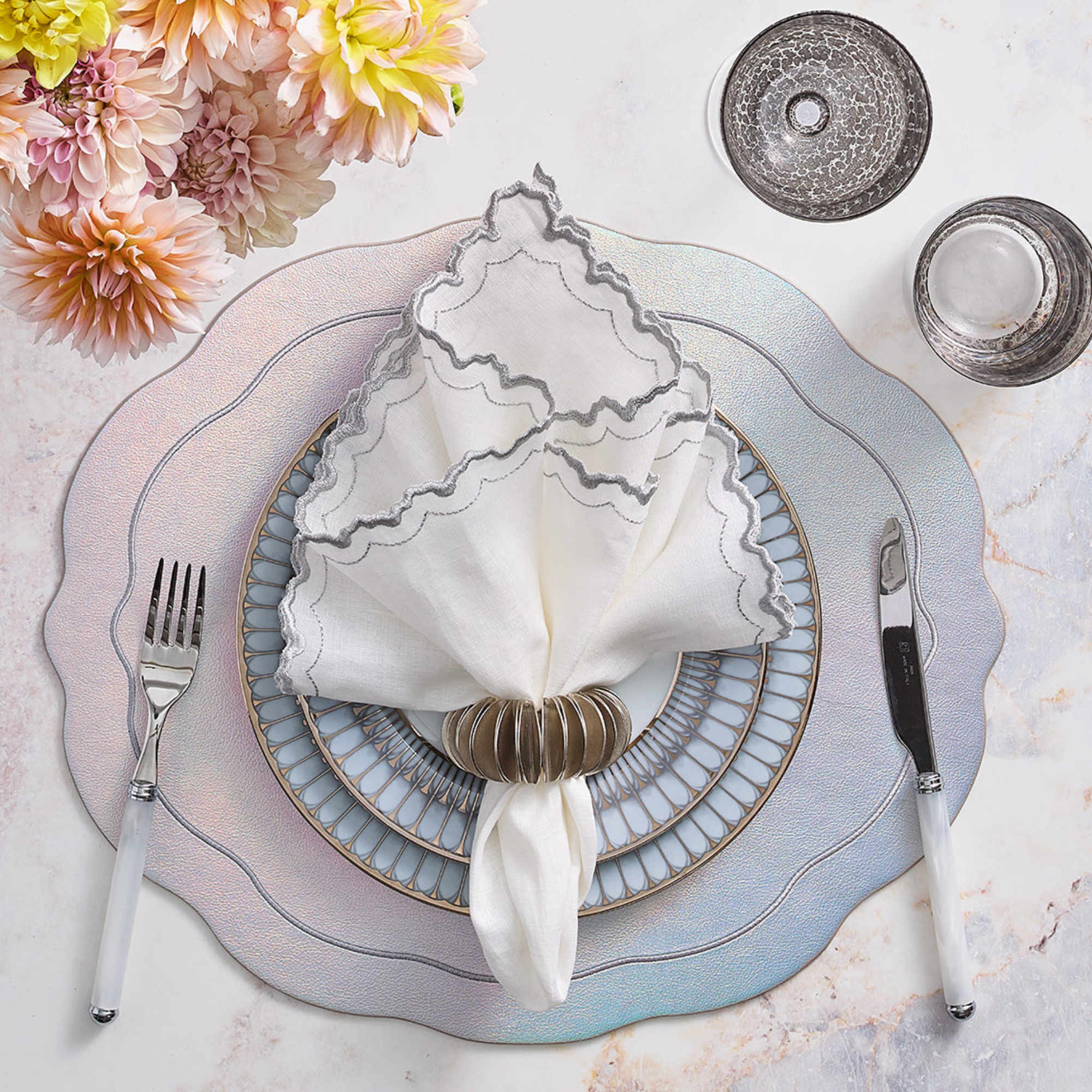 Demilune Napkin Rings - Set of 4