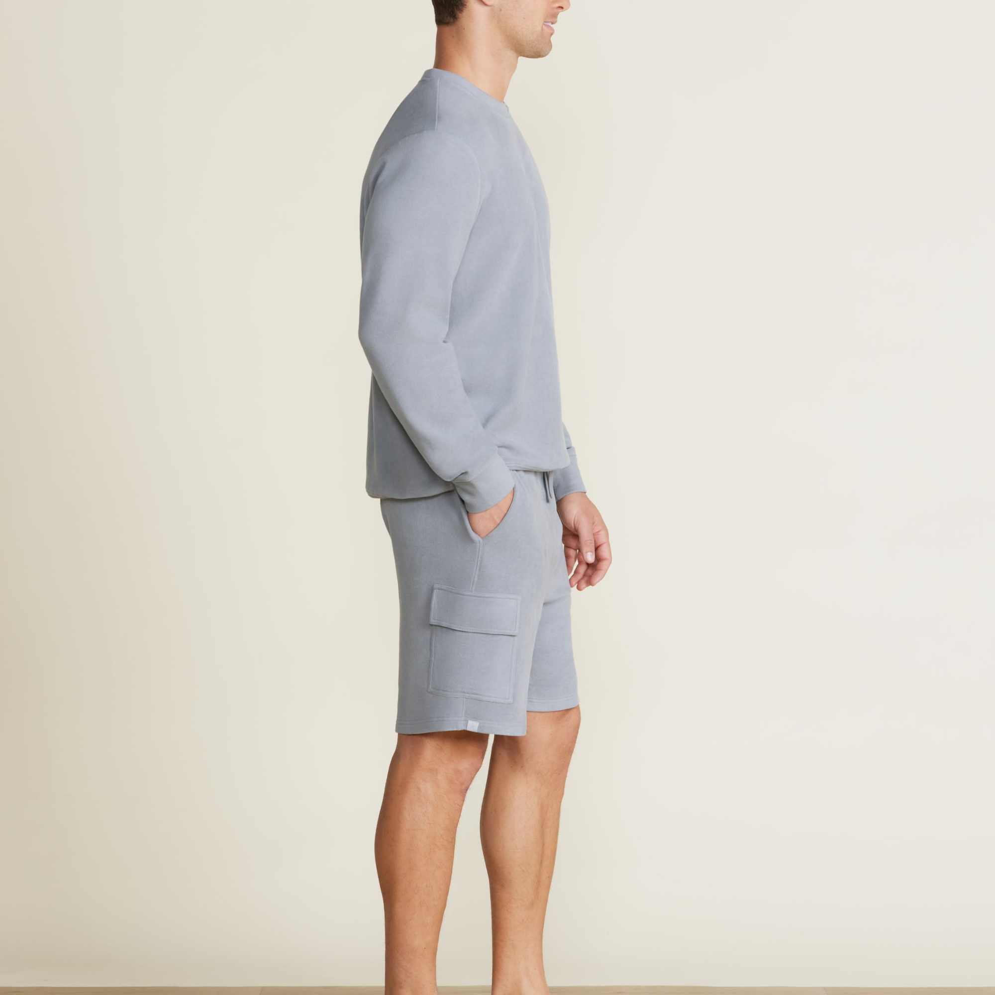 Malibu Collection Men's Brushed Fleece Cargo Short