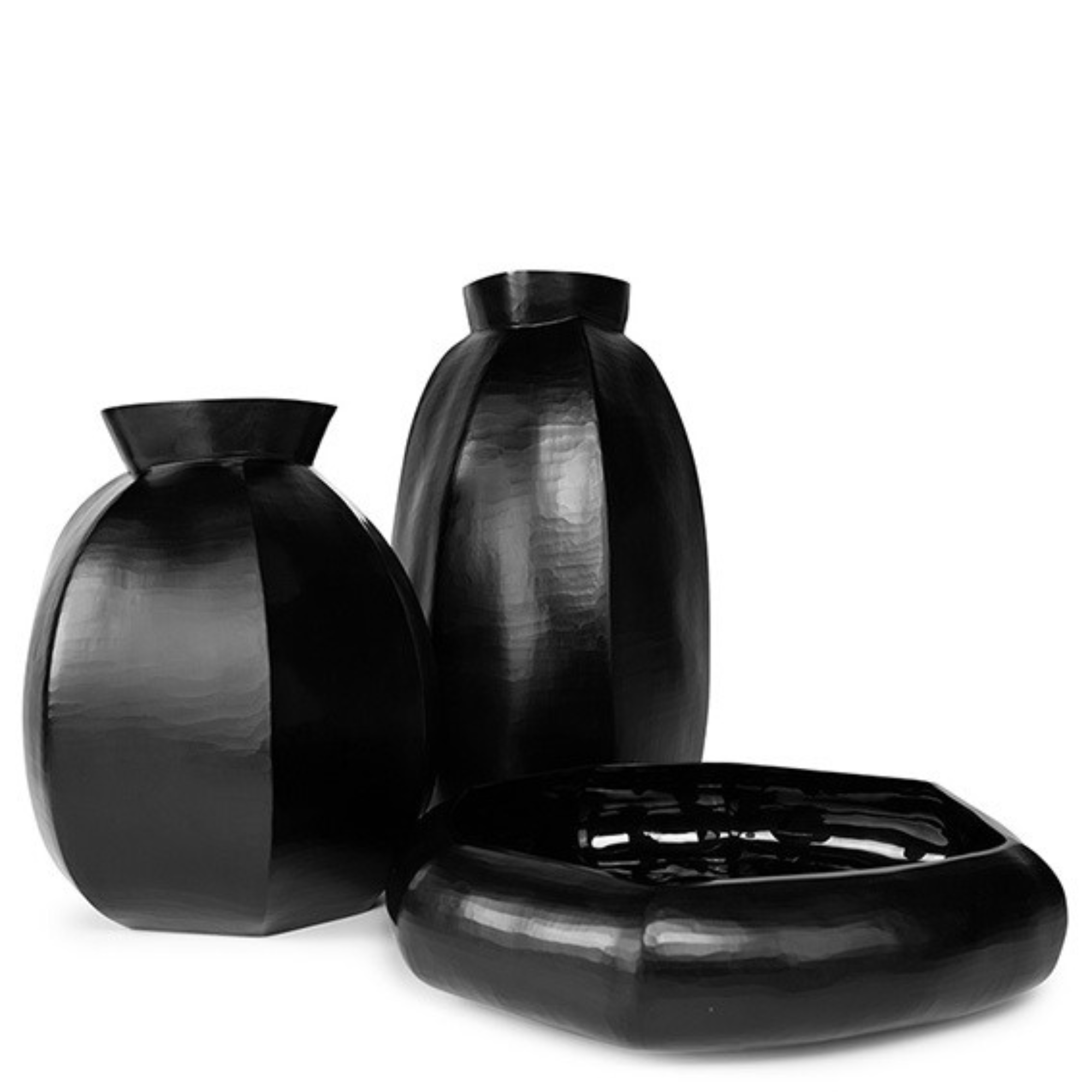 Karakol Round Vase - Black