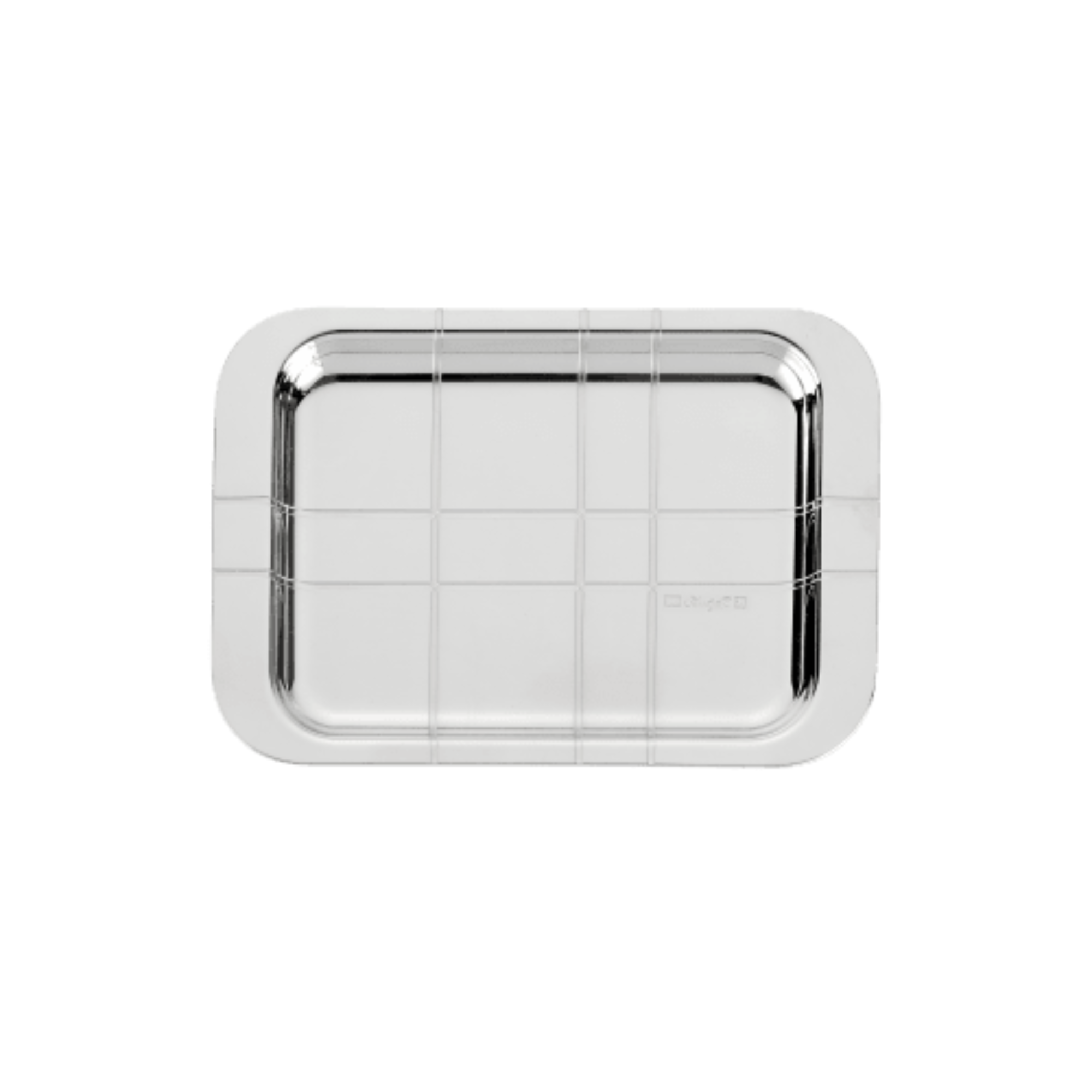 Graphik Silver Plated Rectangular Tray