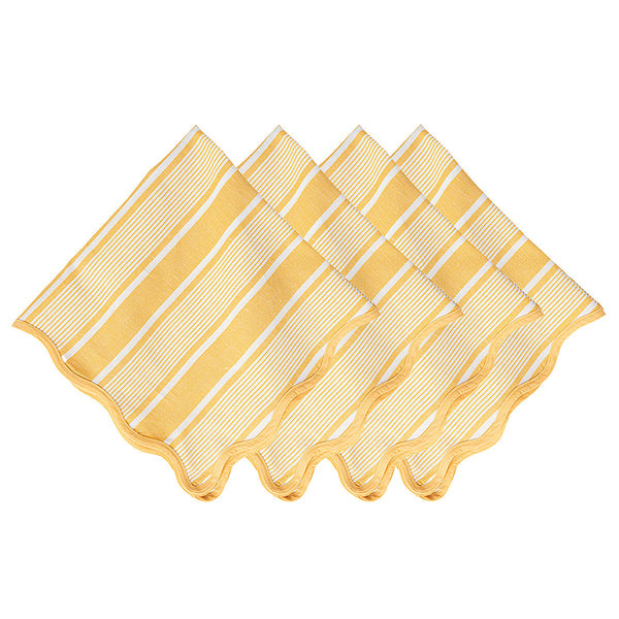 #color_Sunshine | Cabana Stripe Napkin - Set of 4