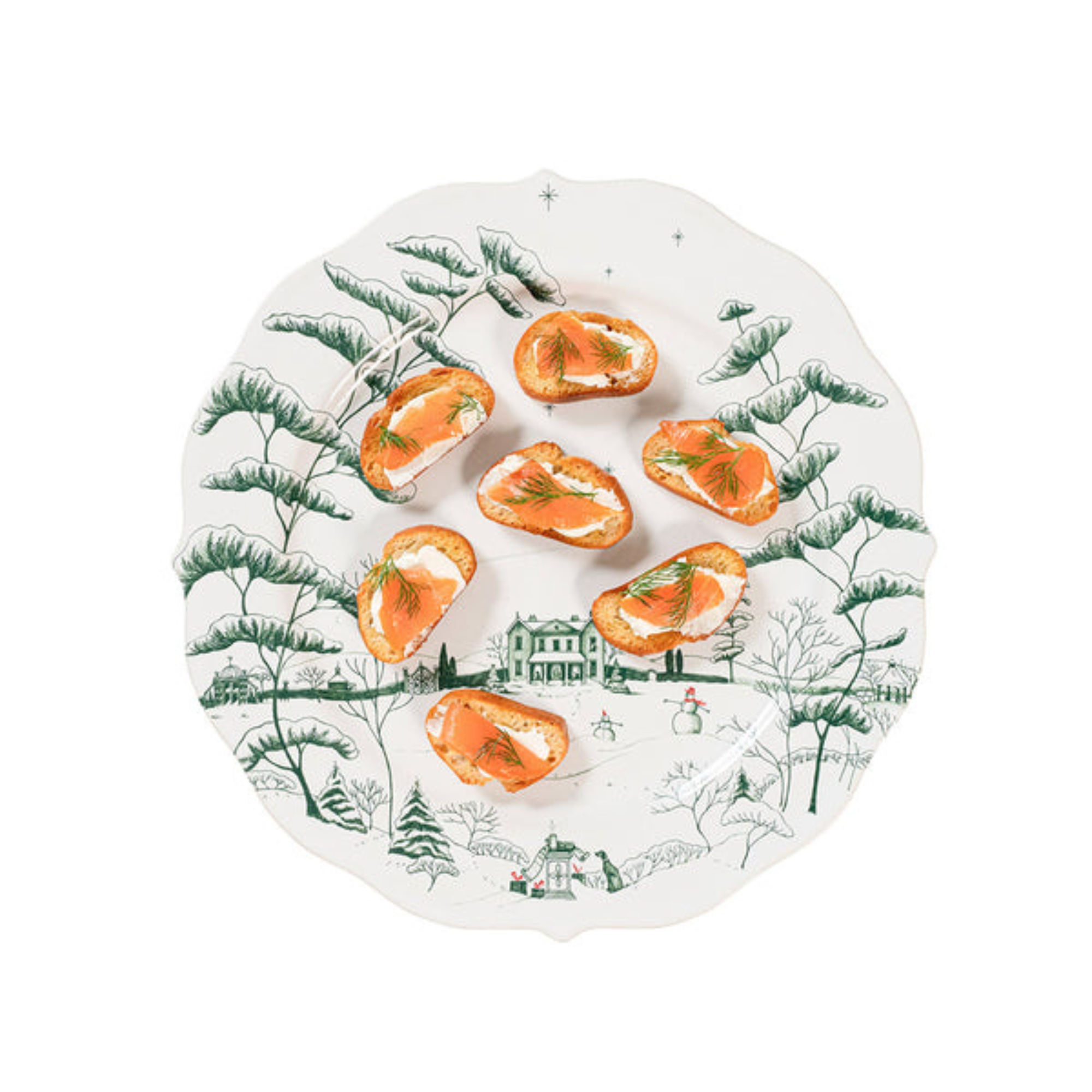 Country Estate Winter Frolic Party Plate Assorted - Set of 4