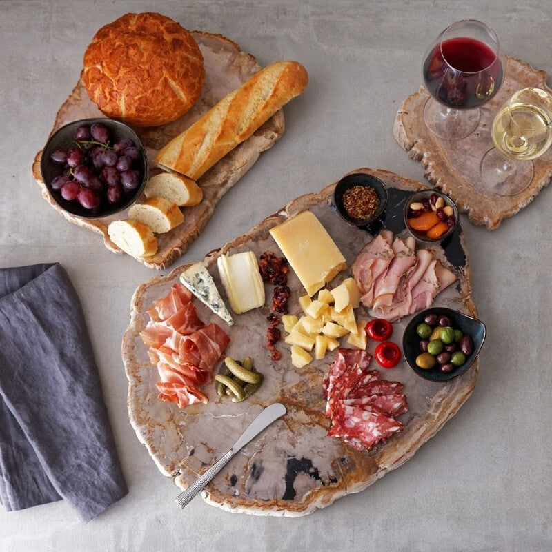 Petrified Wood Charcuterie Platter