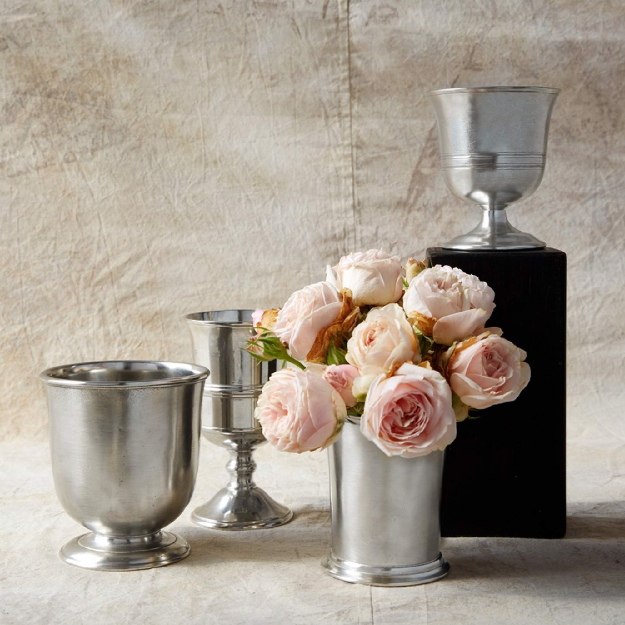 Pewter Low Footed Goblet/Vase