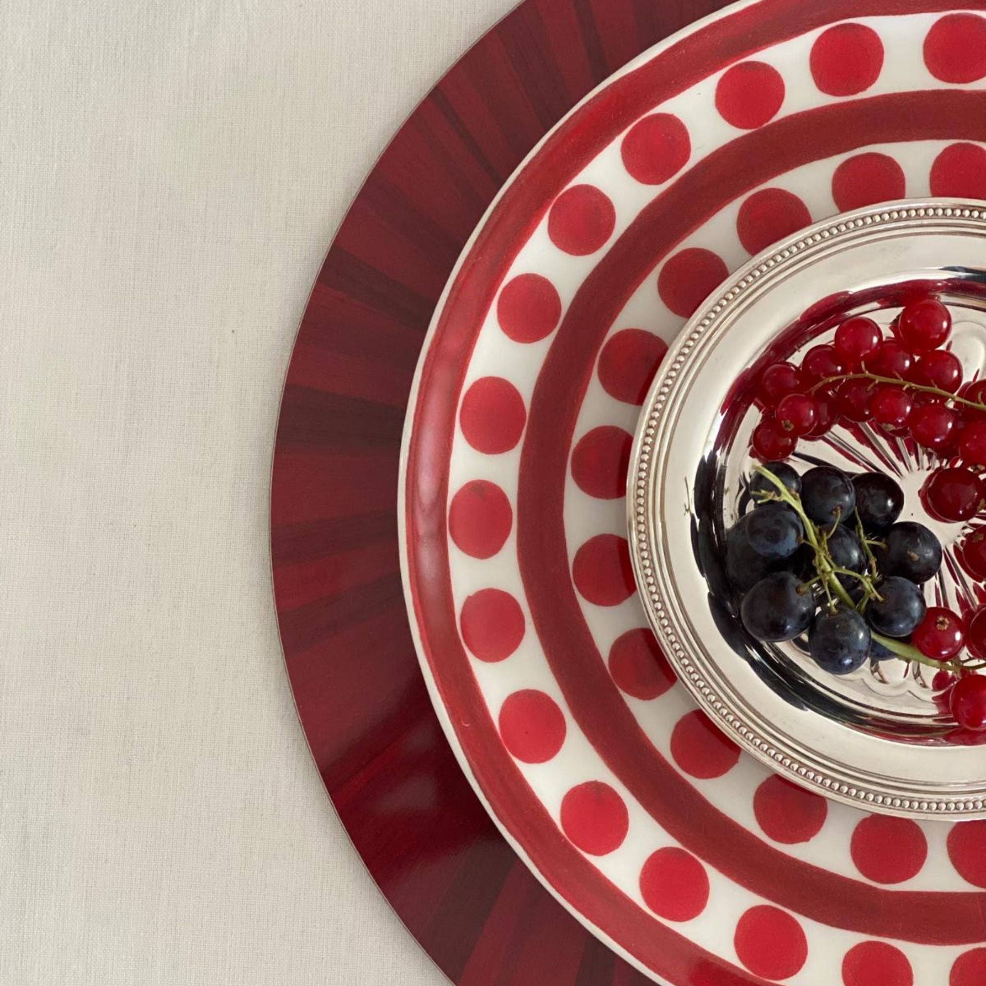 Symi Red Dinner Plate