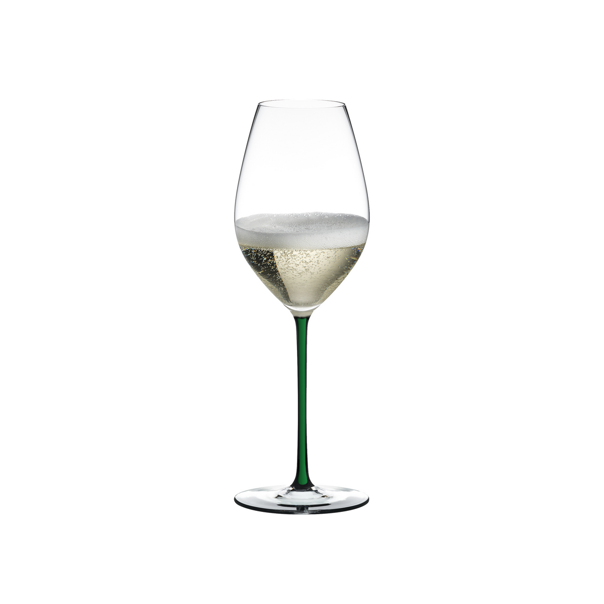 Fatto A Mano Champagne Wine Glass in Green