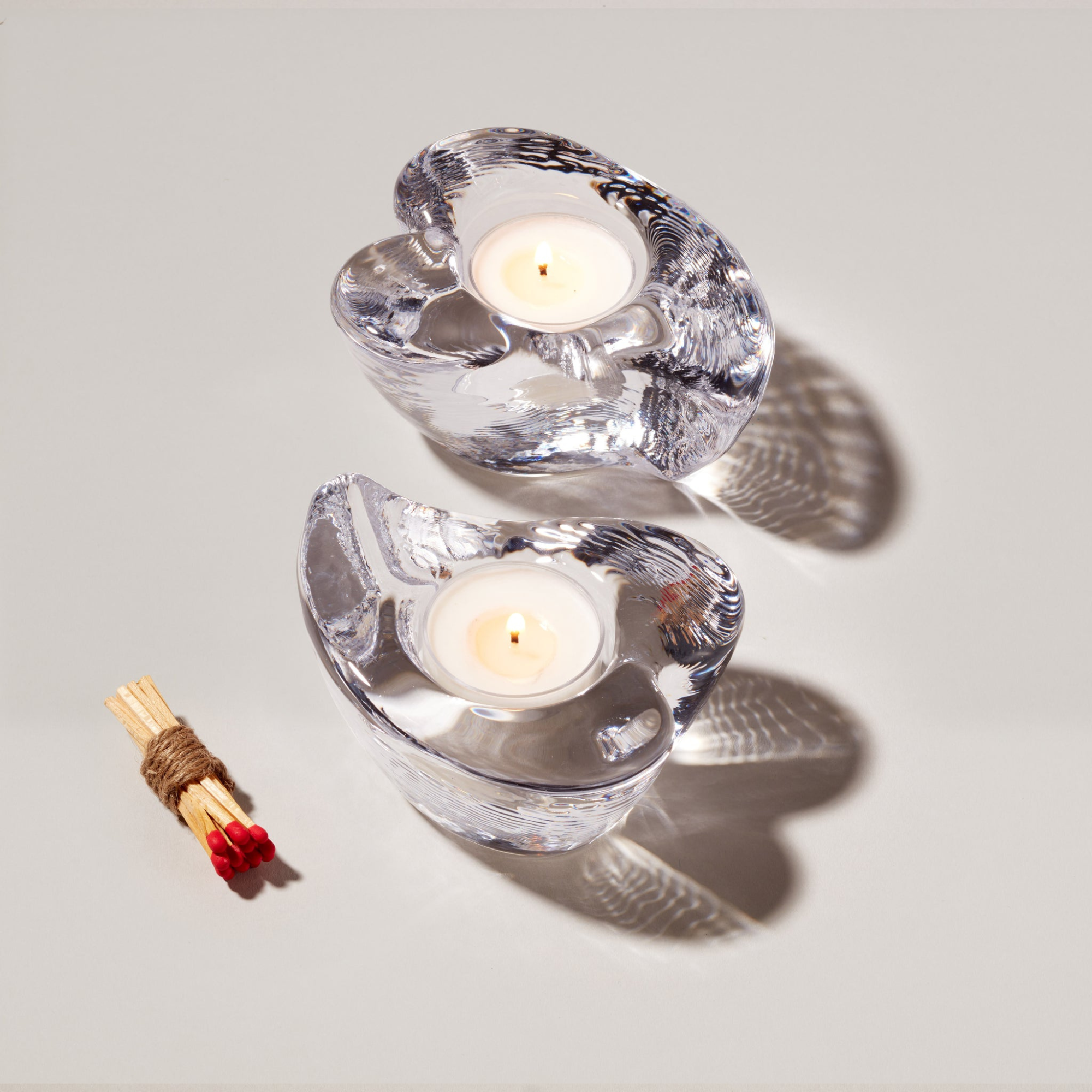 Twist Heart Tealight - Set of 2