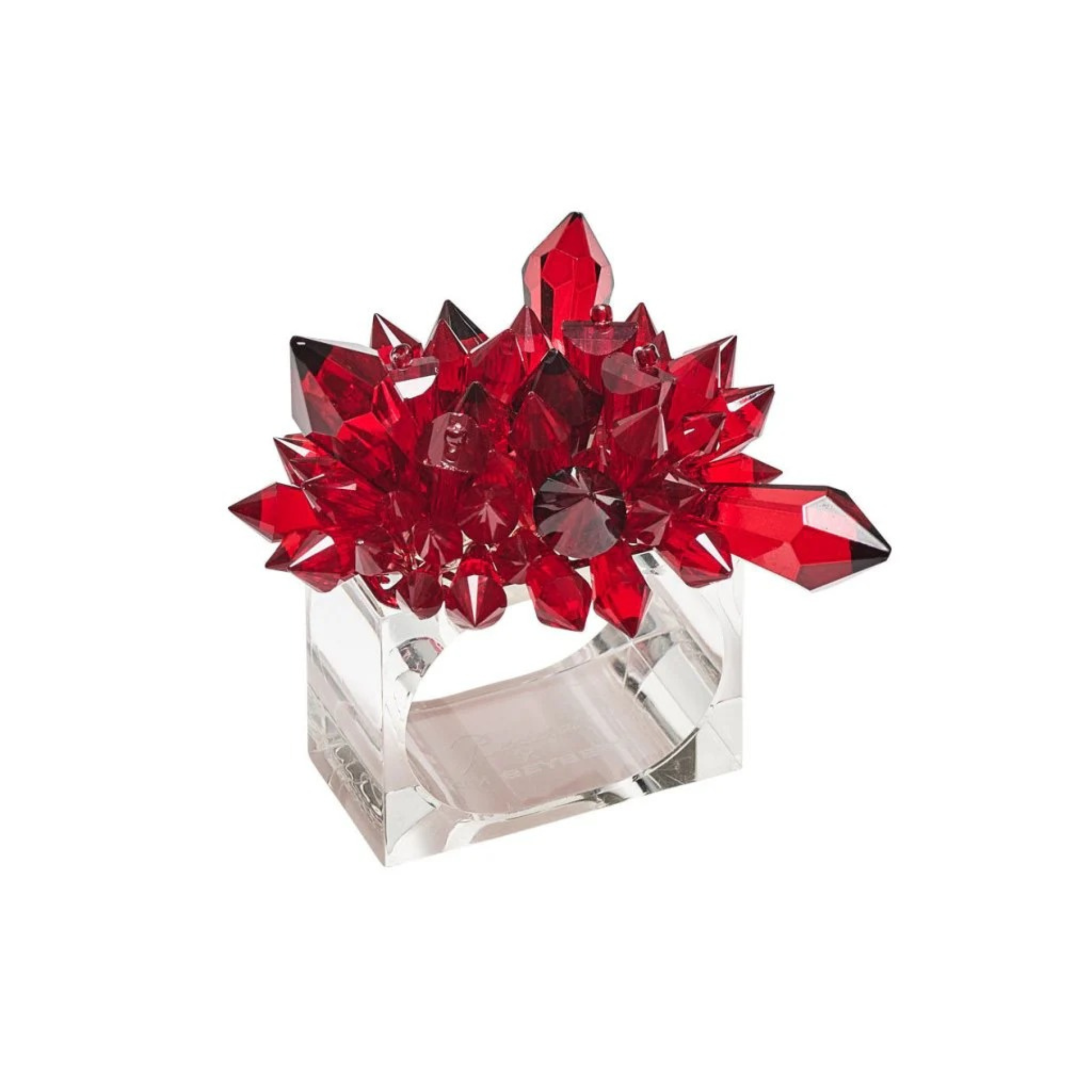 Zénith Napkin Ring in Red - Set of 4