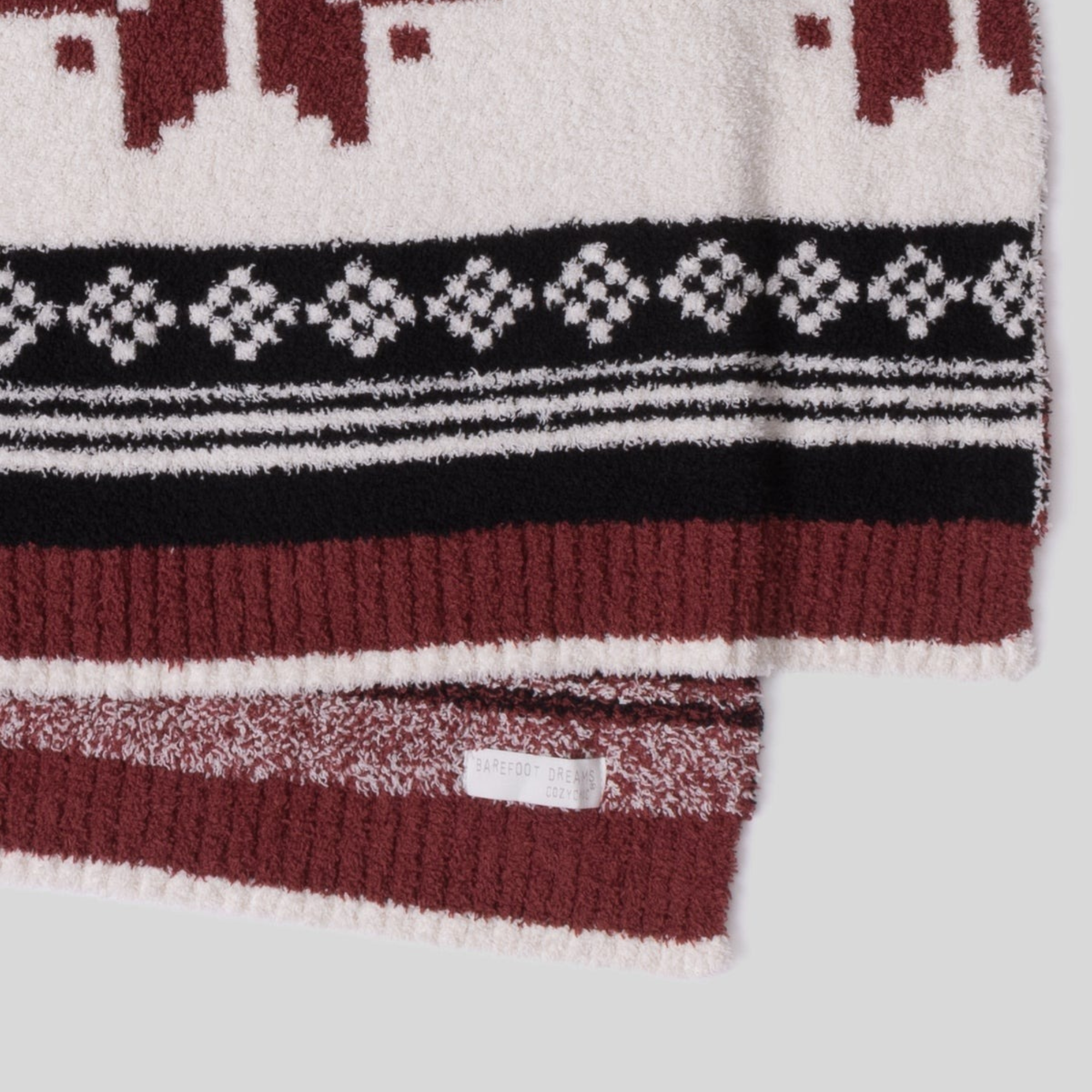 CozyChic Fair Isle Throw