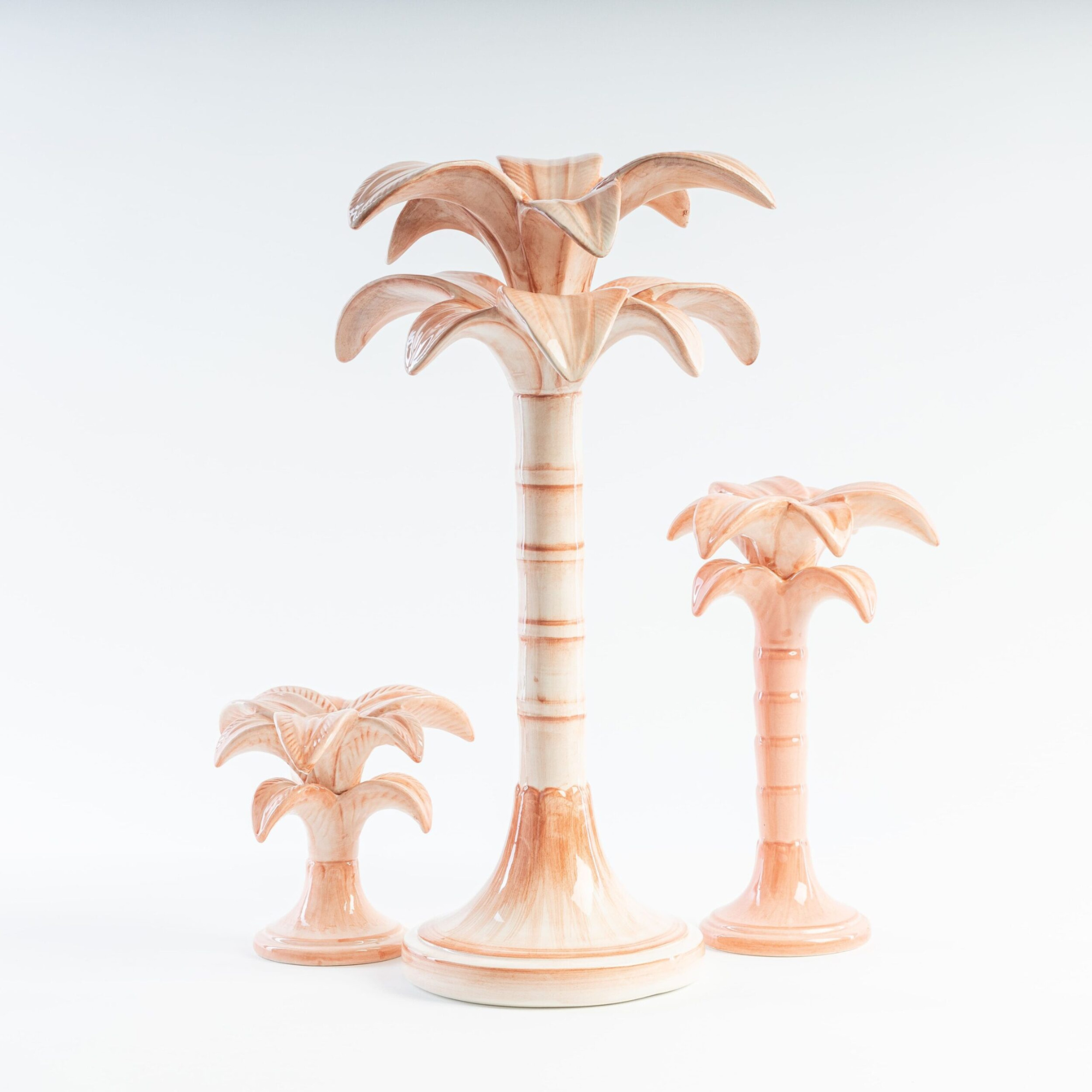 Palm Tree Candleholder - Pink