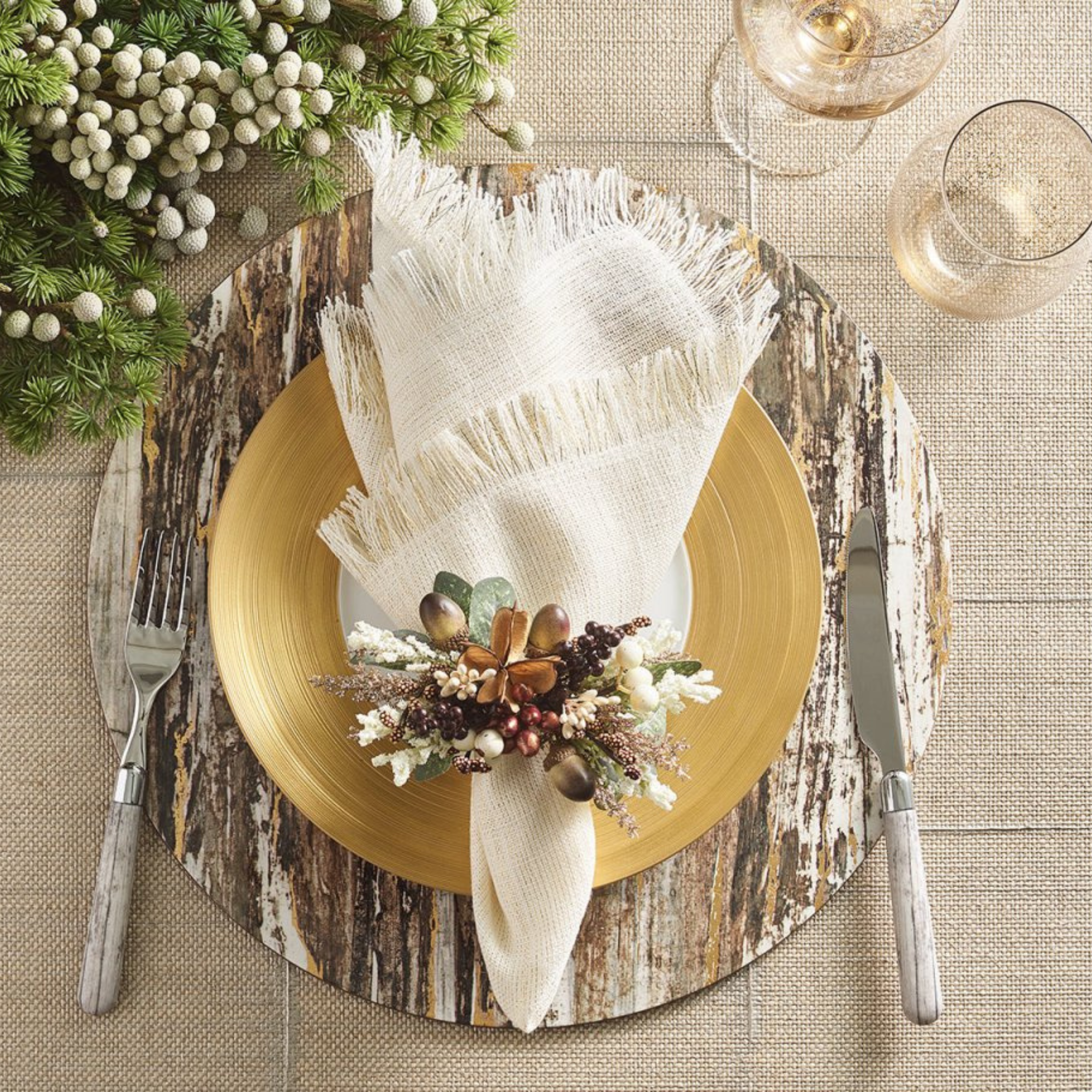 Wildwood Napkin Ring - Set of 4