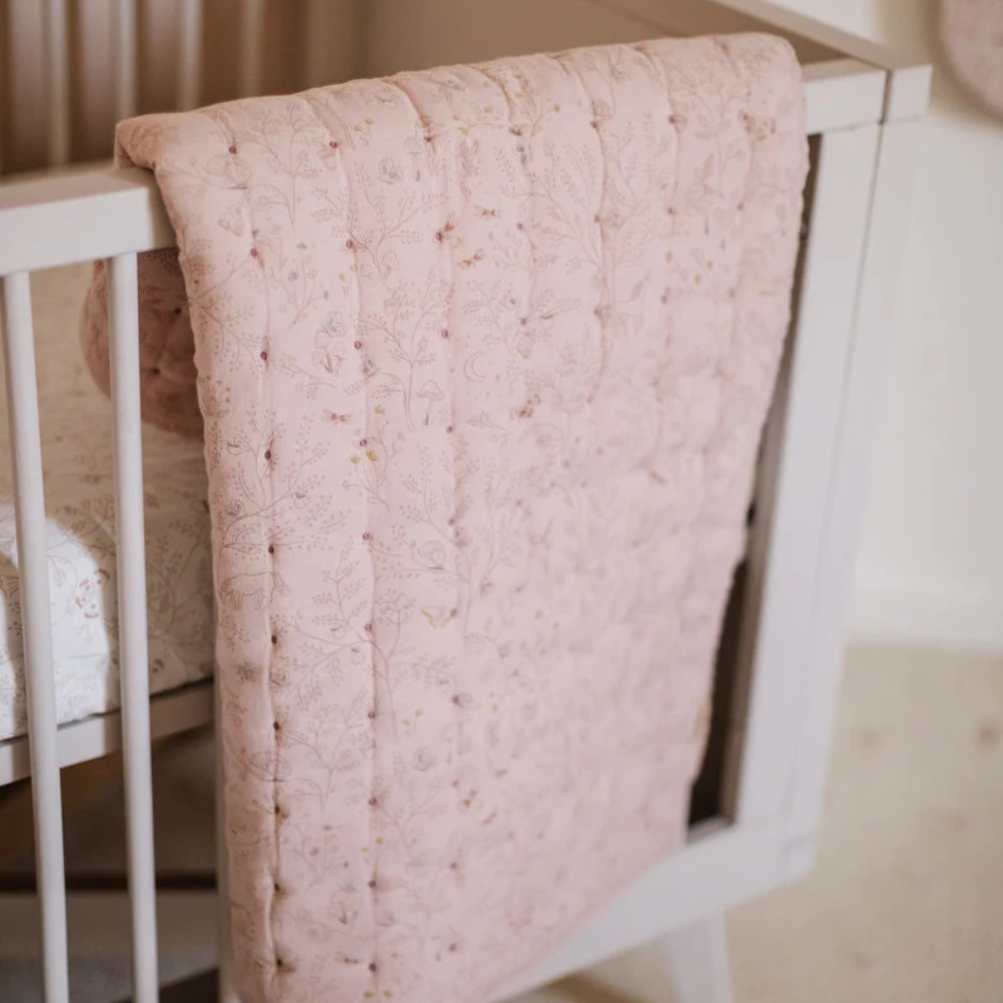 Quilted Chambray Blanket