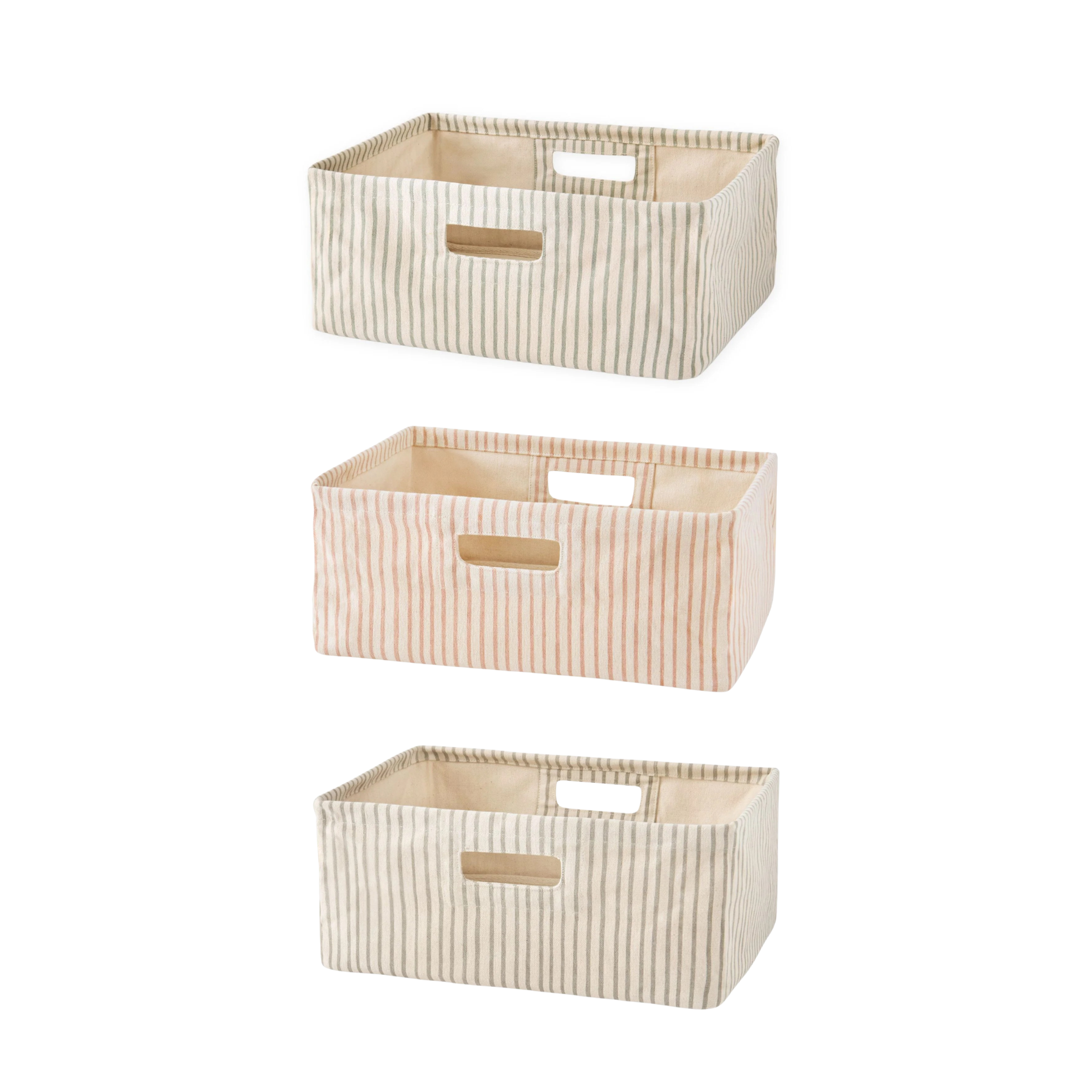 Printed Hideaway Stripes Away Bin