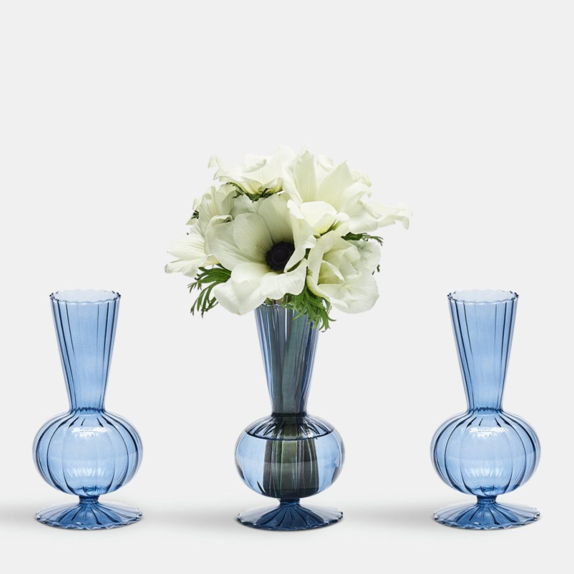 Tess Bud Vase in Cadet - Set of 3