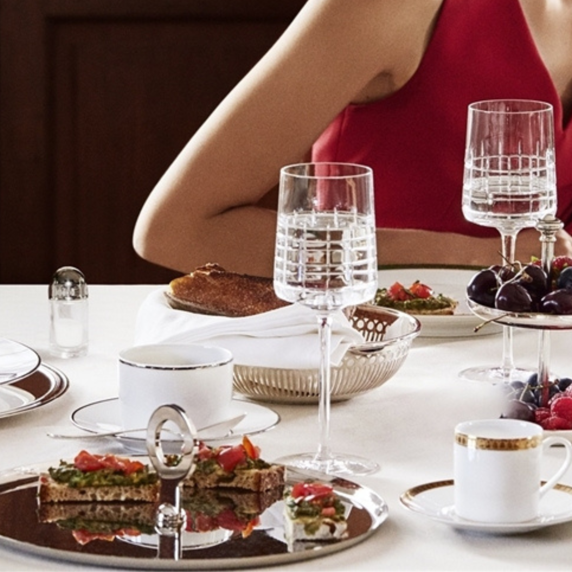 Oh de Christofle Stainless Steel Appetizer Plate