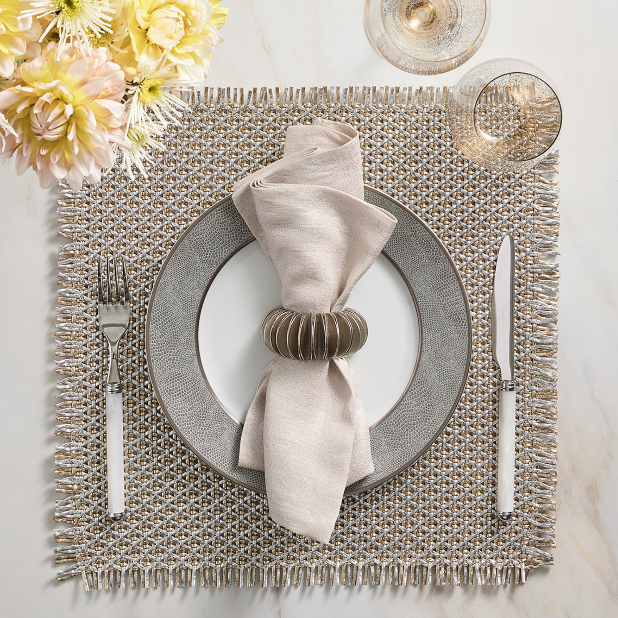 Demilune Napkin Rings - Set of 4