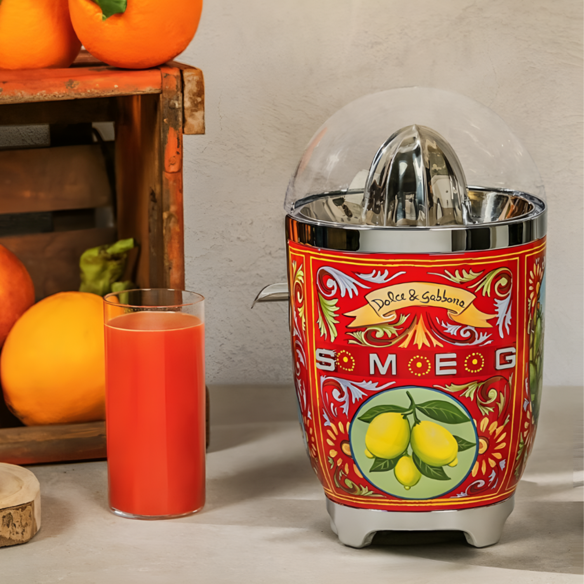 Dolce & Gabbana x SMEG - Sicily Is My Love Retro Style Juicer