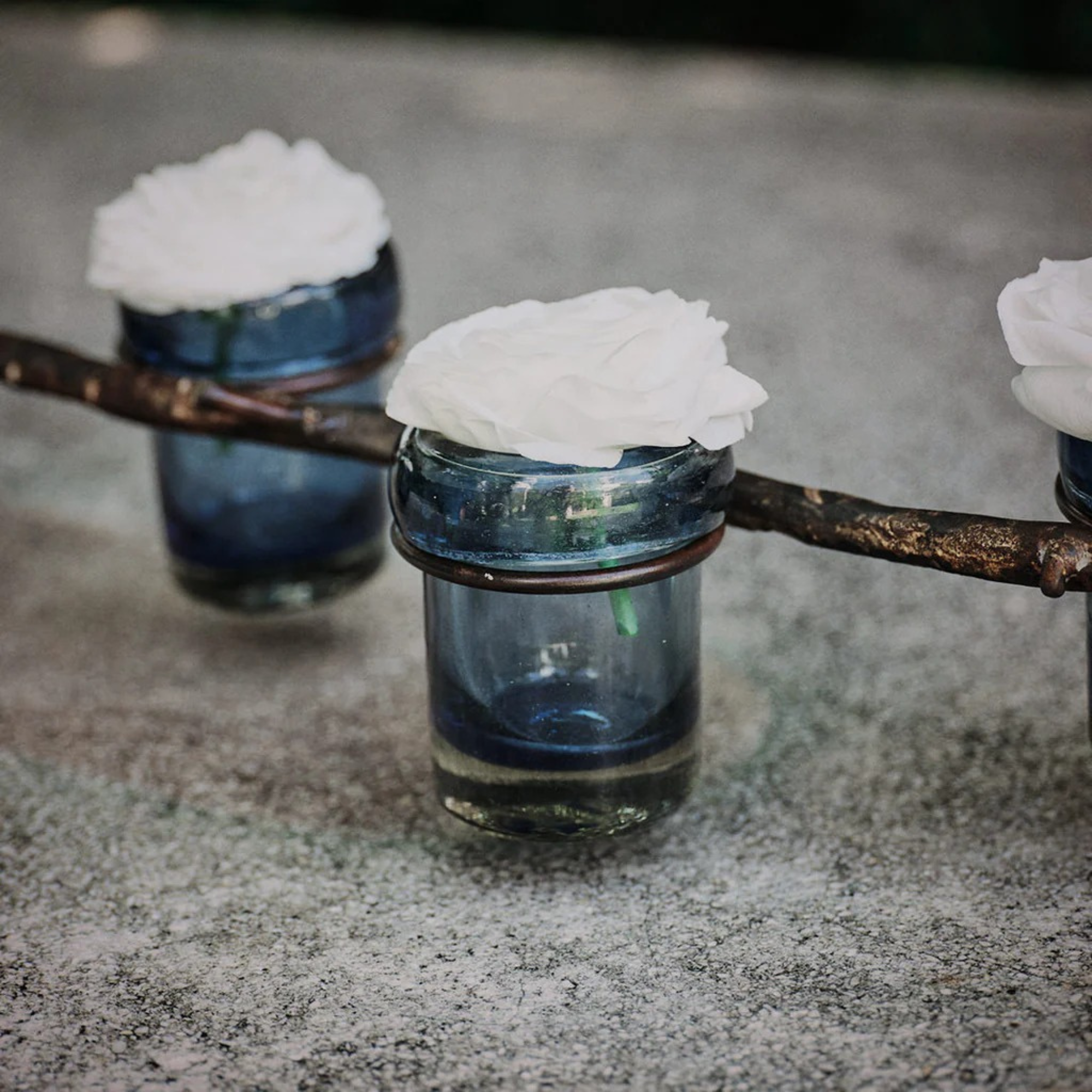 Firedance Vessels in Azure - Set of 6